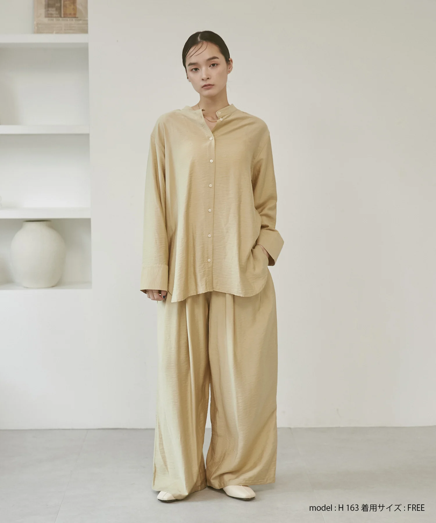 ヴィンテージクロス ワイドパンツ