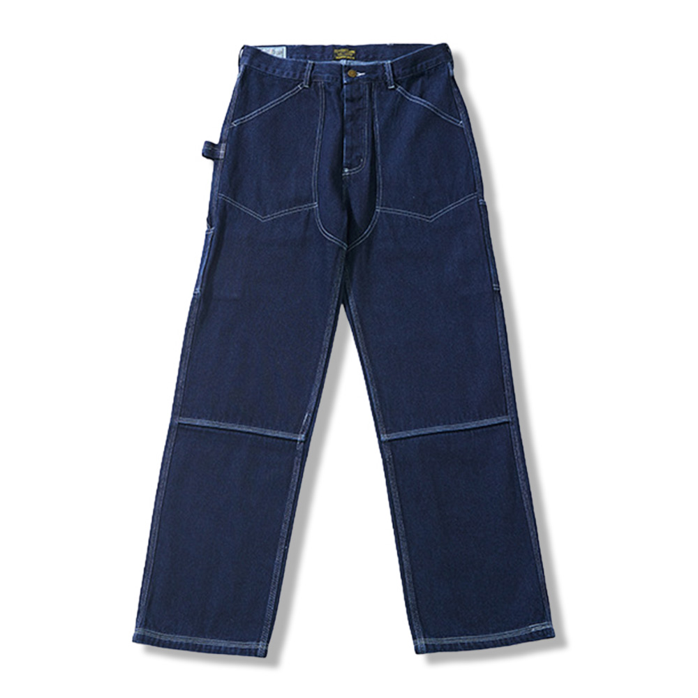 Wabashストライプ 柄　12oz高密度デニムワークパンツ