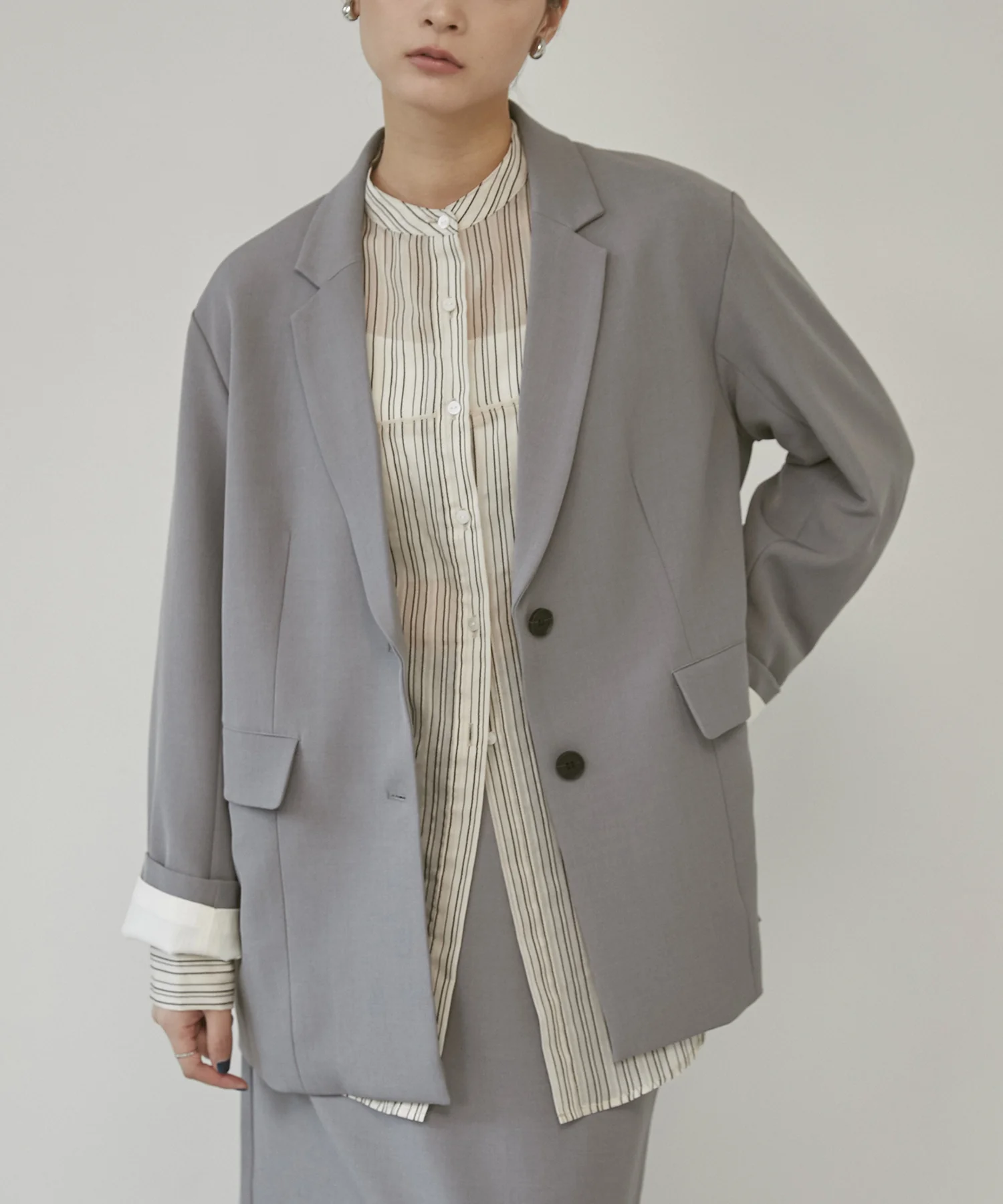 ストレッチポリツイル オーバージャケット