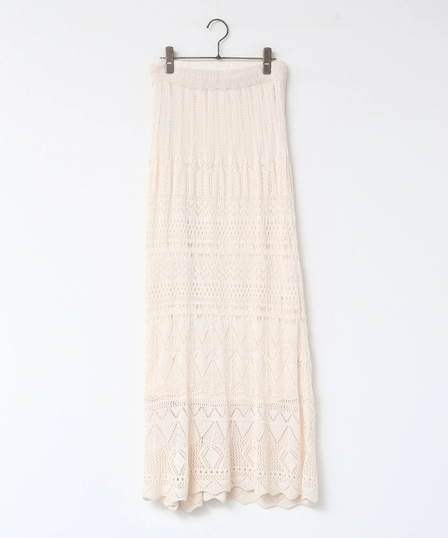 透かし編み ニットスカート
