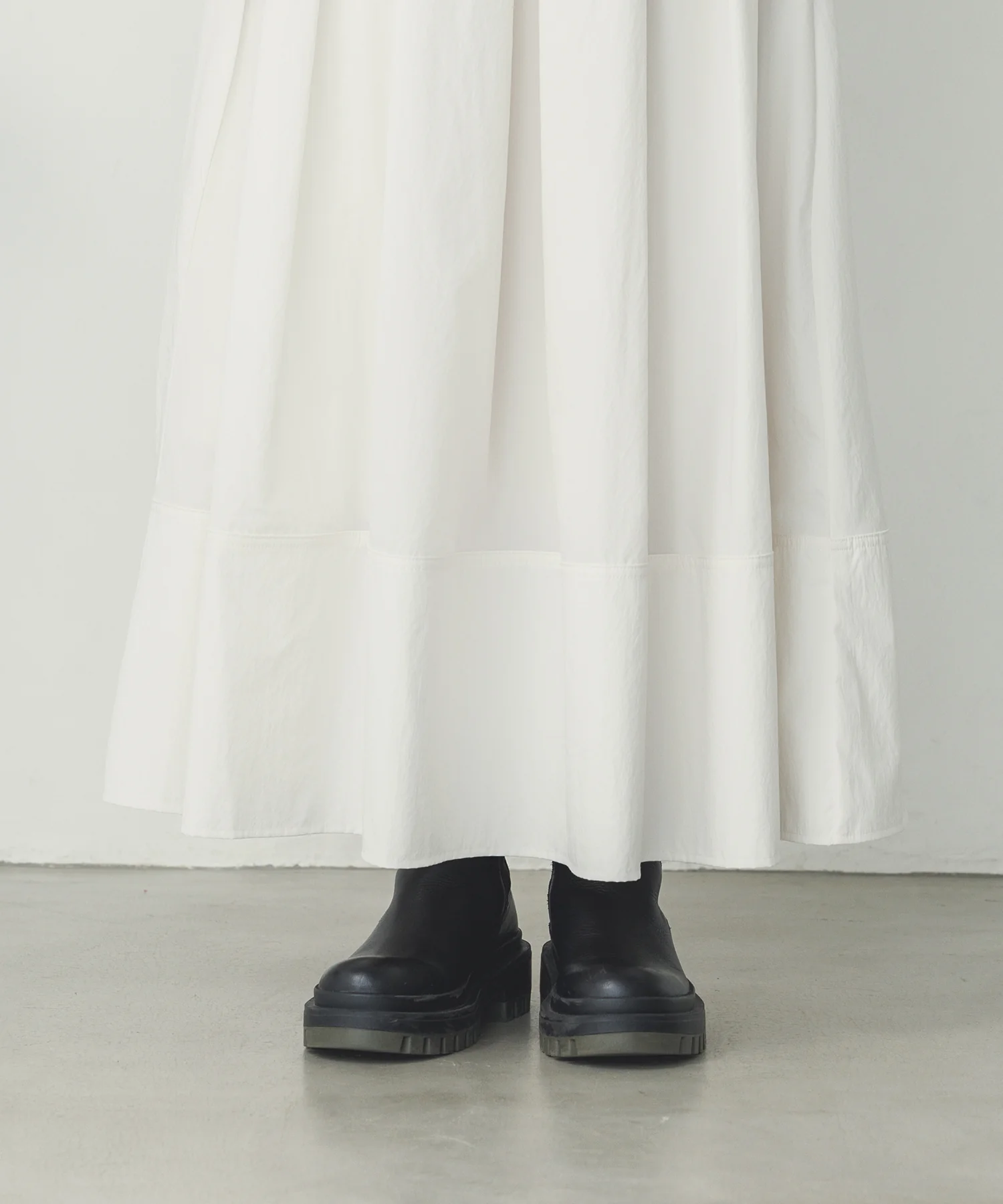 コットンライク 切替スカート