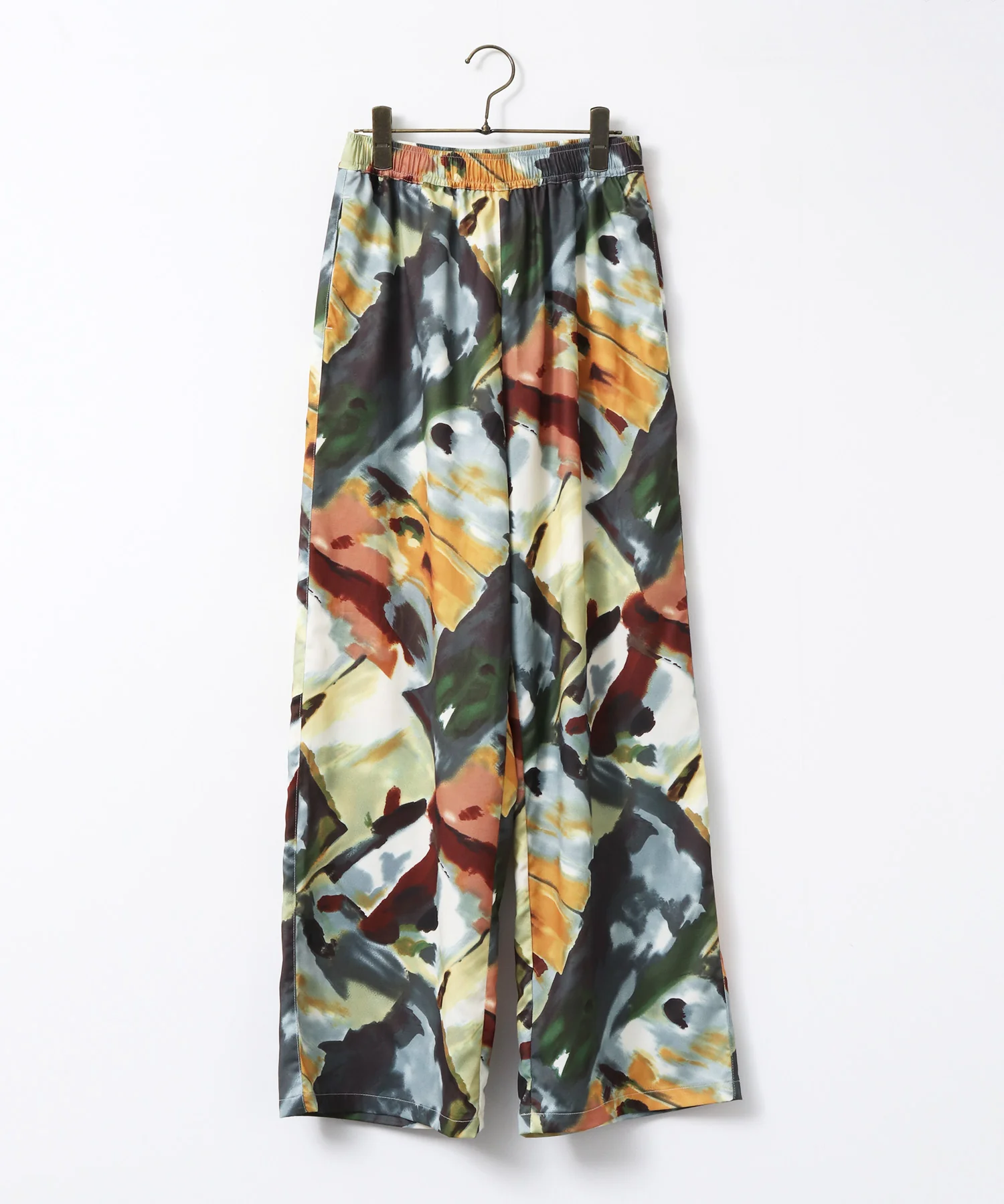 ジョーゼット柄 ストレートパンツ