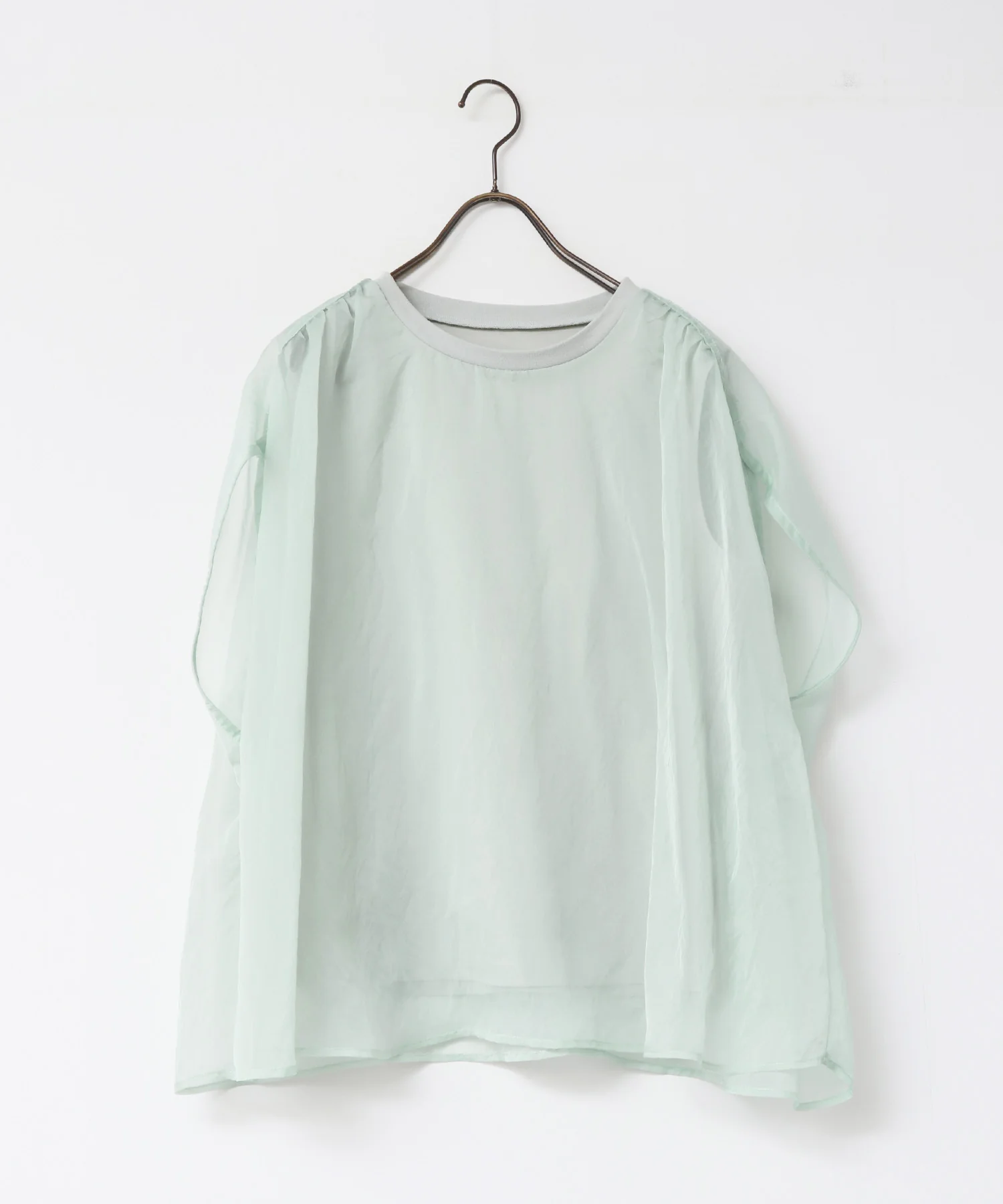 ニュアンス シアーレイヤードトップス