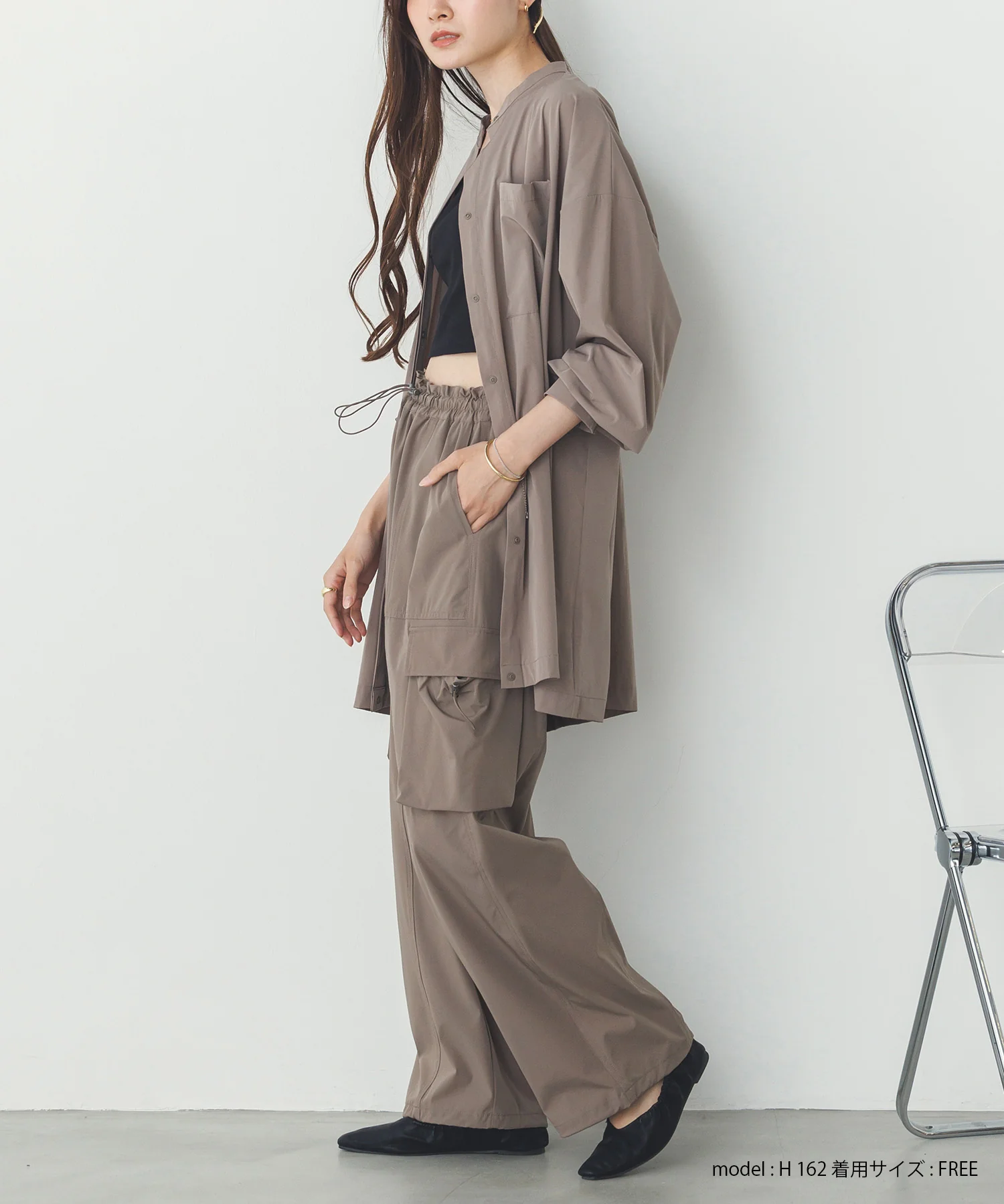 【新色追加】【接触冷感】2WAY カシュクールシャツ