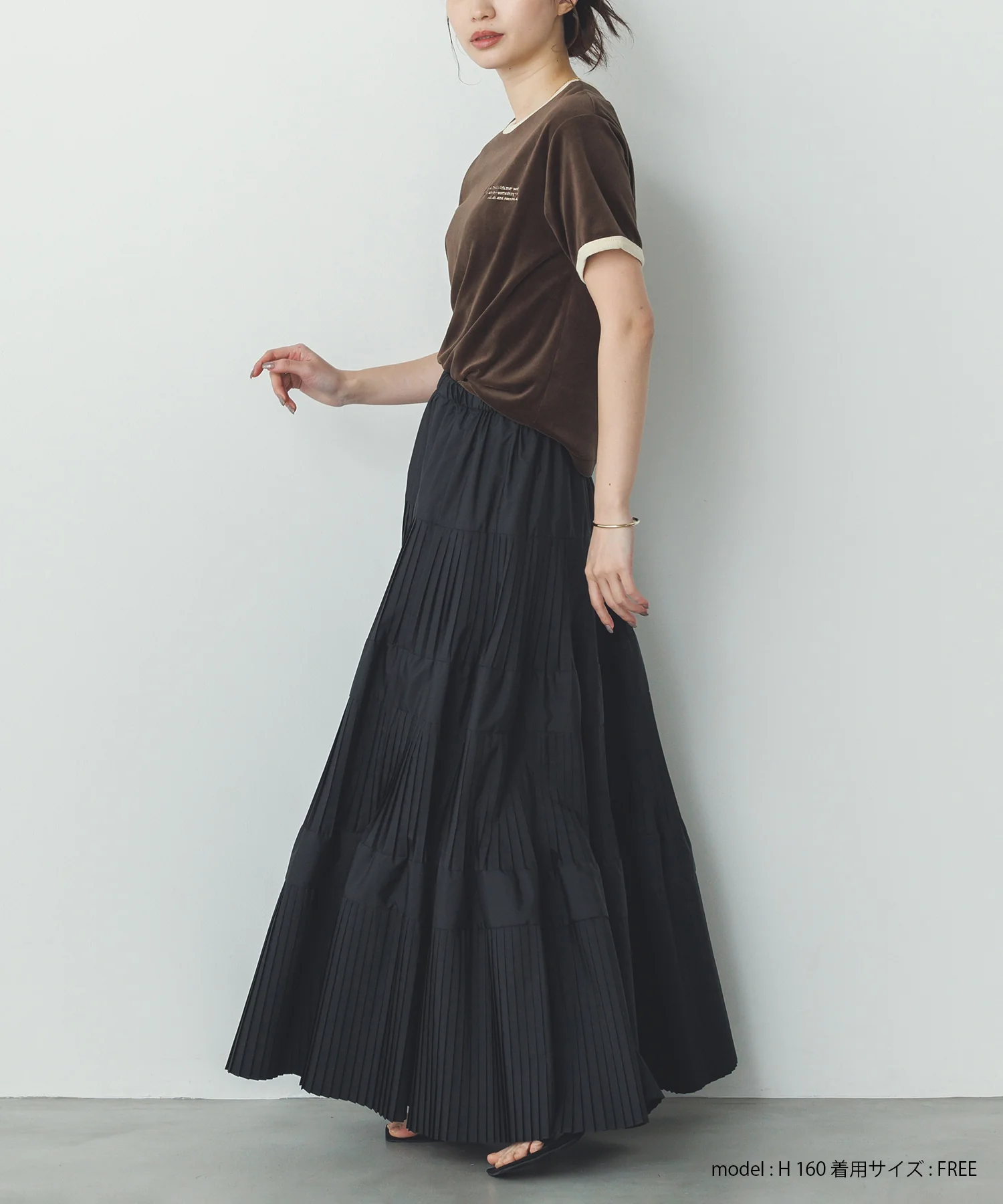 ベロア リンガーTシャツ