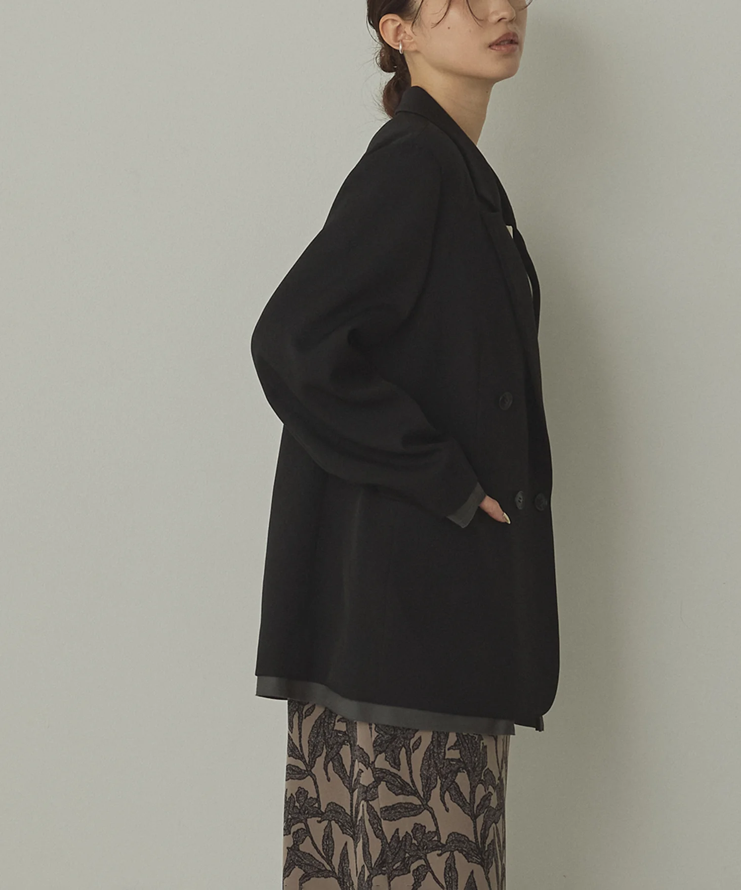 ストライプ ダブルジャケット