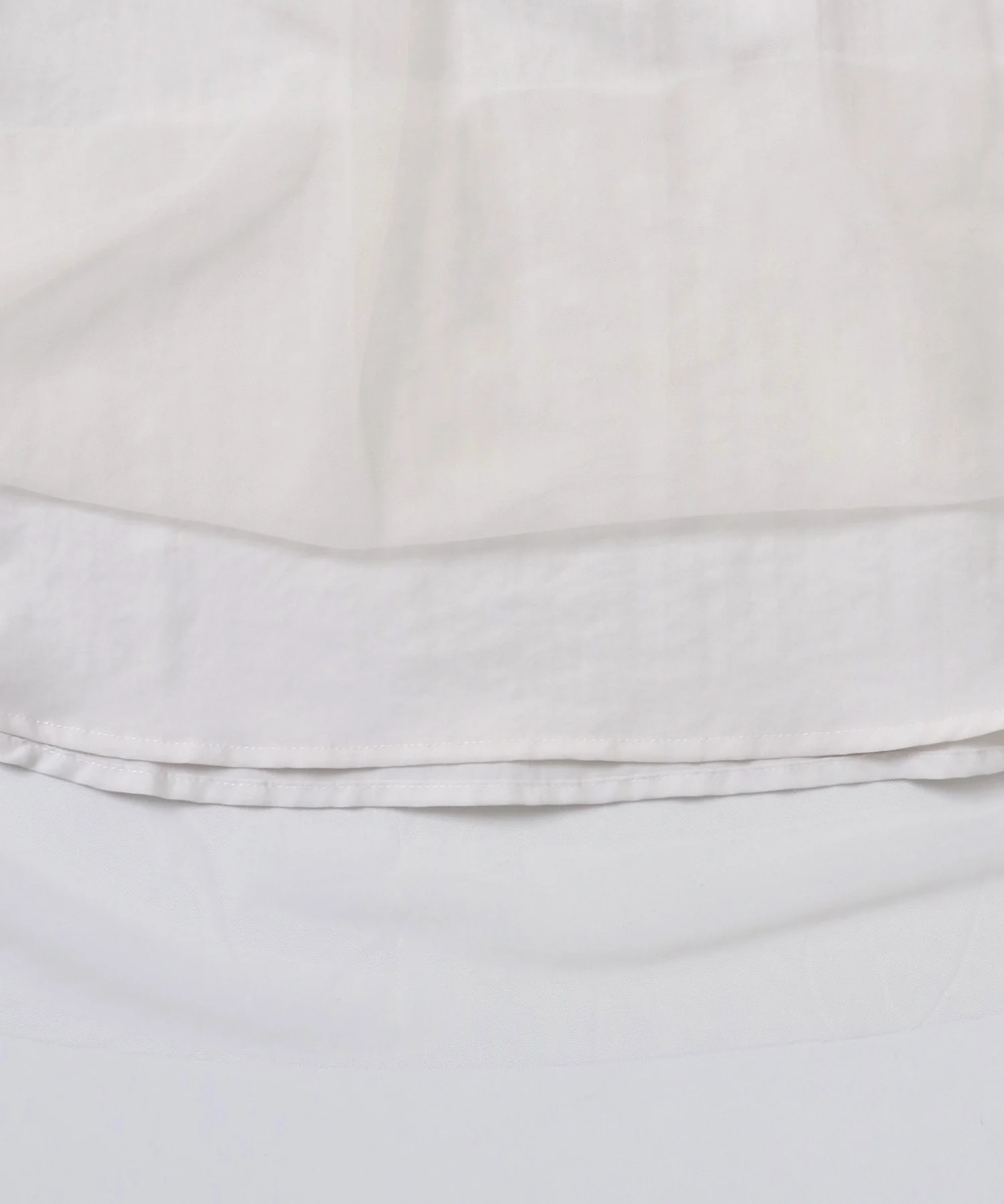 チュール レイヤードブラウス