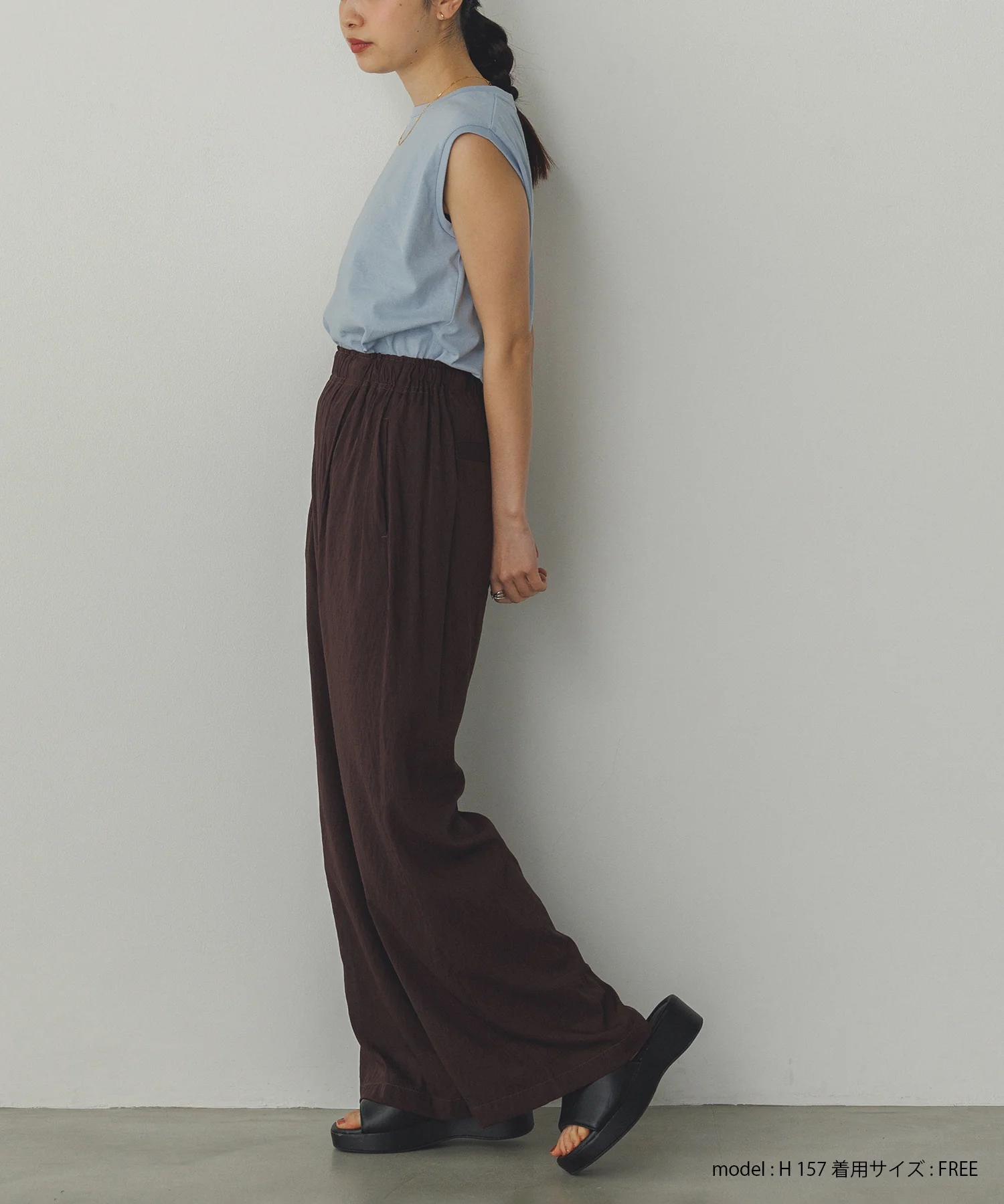 【新色追加】ベーシックノースリーブトップス