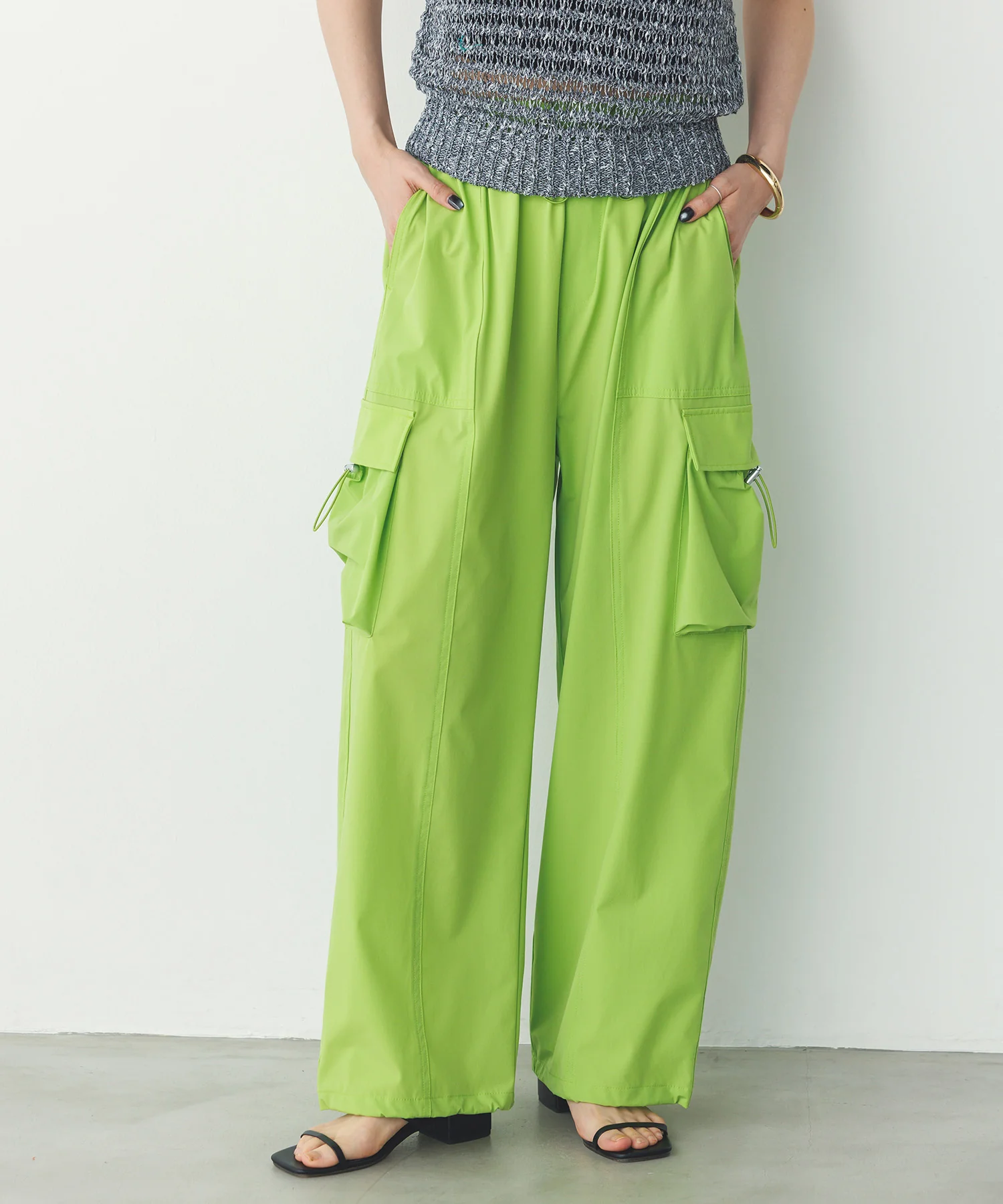 【接触冷感】パラシュートパンツ