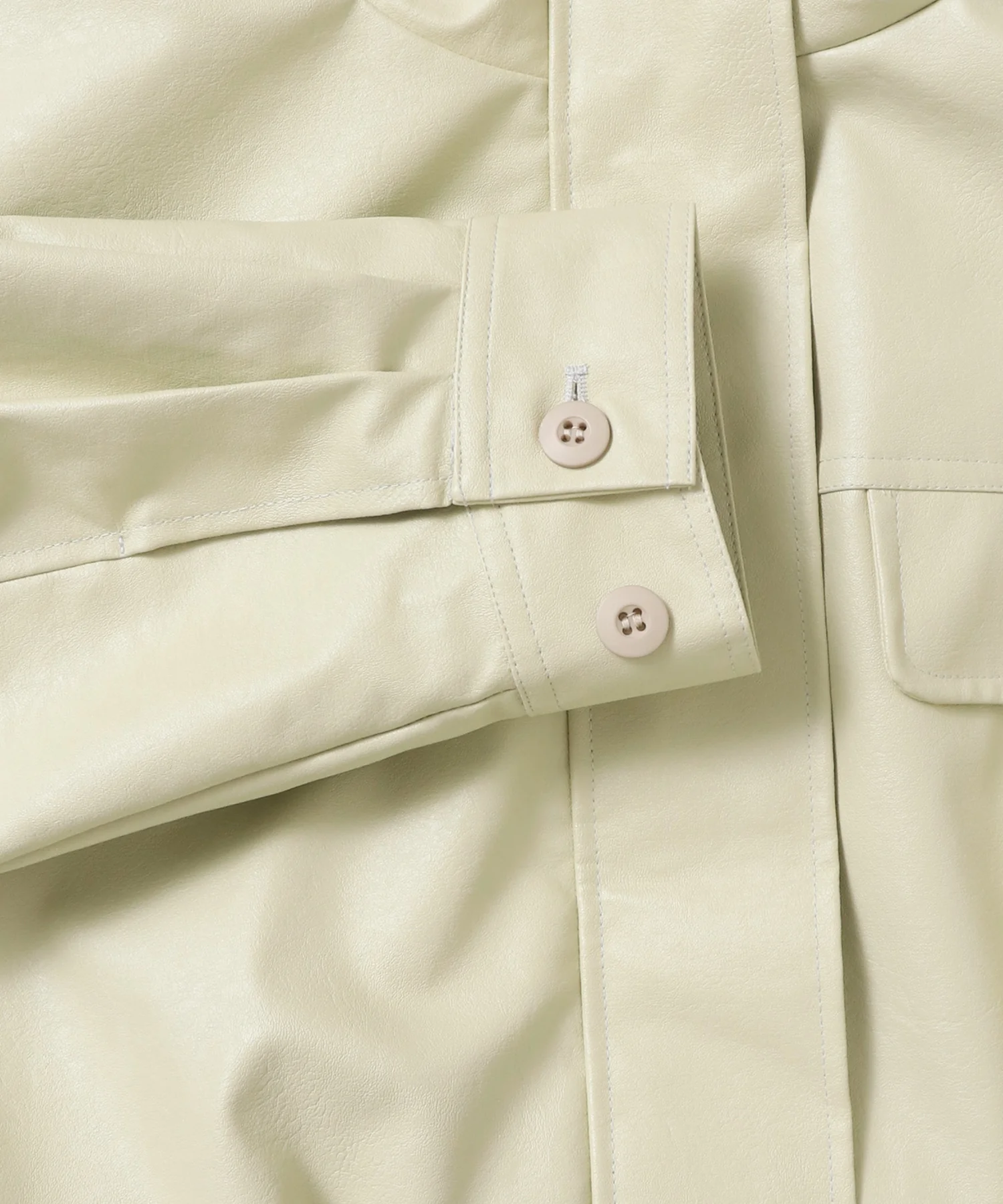 フェイクレザー オーバーブルゾン