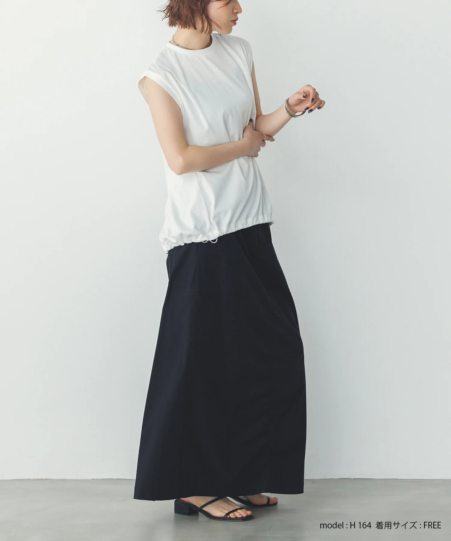 裾バルーン フレンチTシャツ