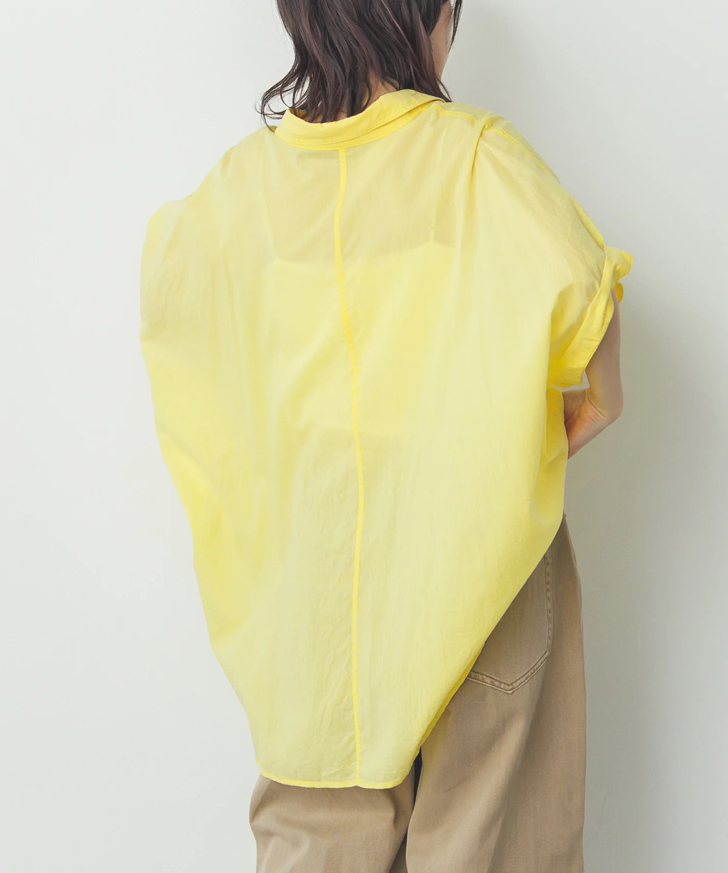 コットンボイル 半袖シャツ