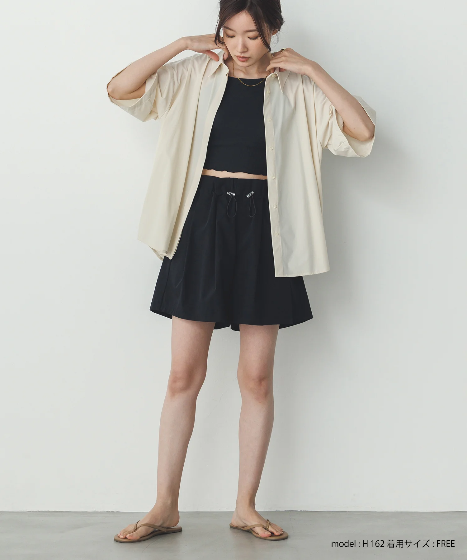 【新色追加】【接触冷感】 バックタックシャツ