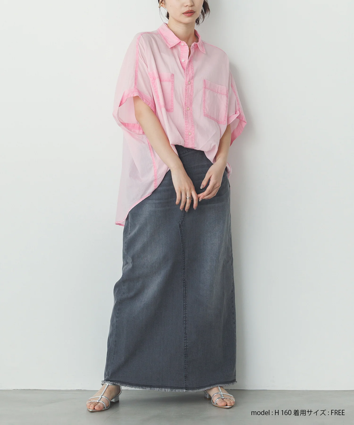 コットンボイル 半袖シャツ