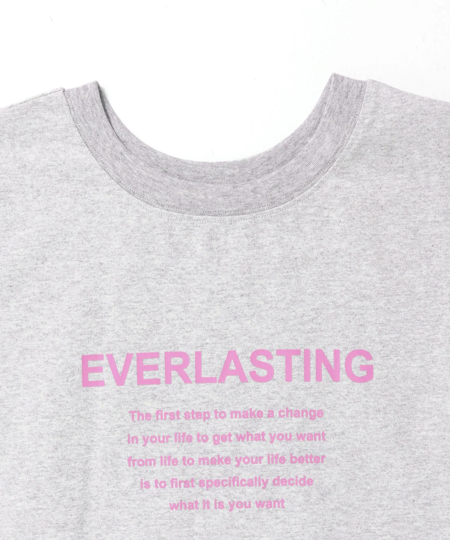 前後2WAY ロゴプリントTシャツ