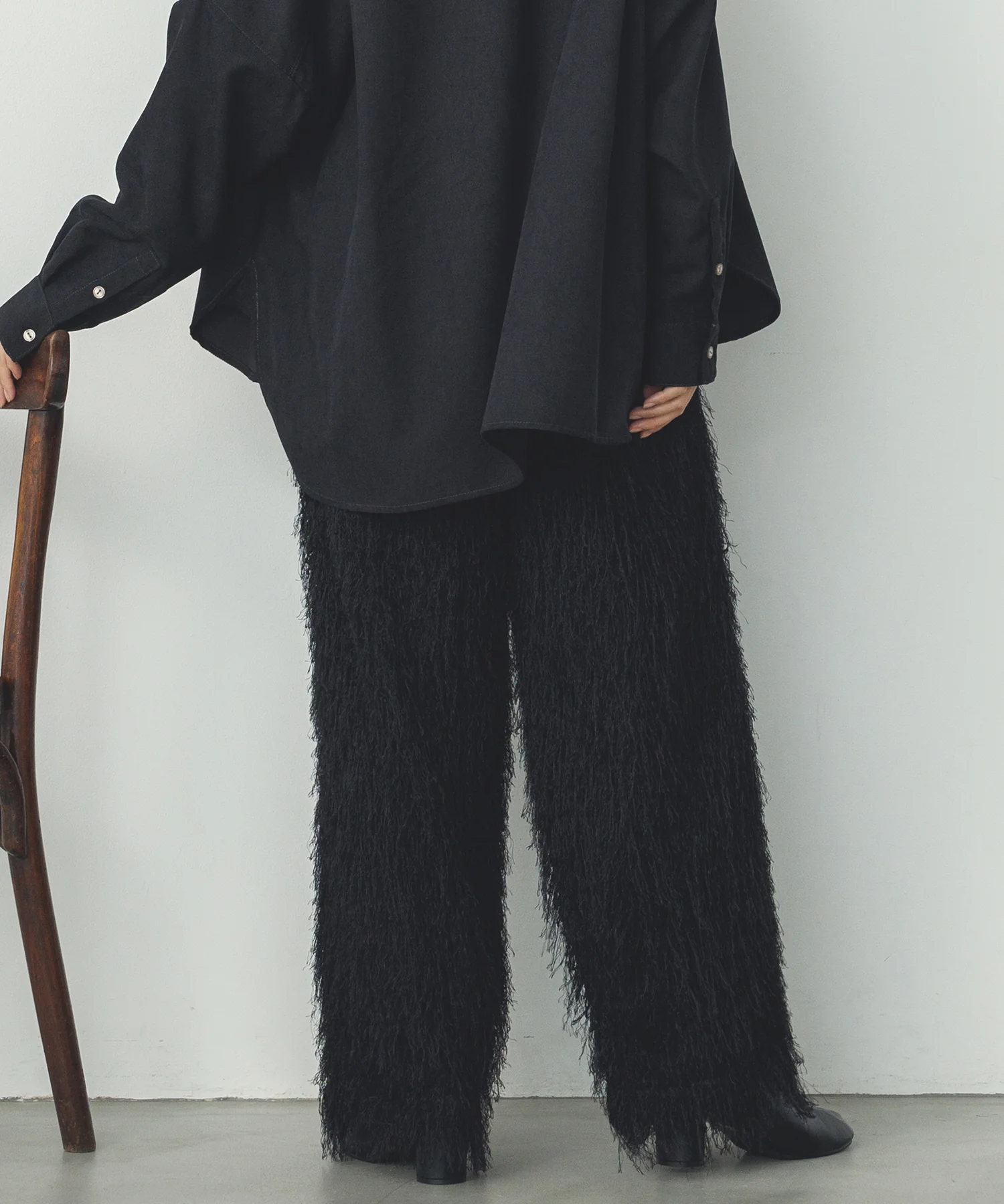 カットジャガード イージーパンツ