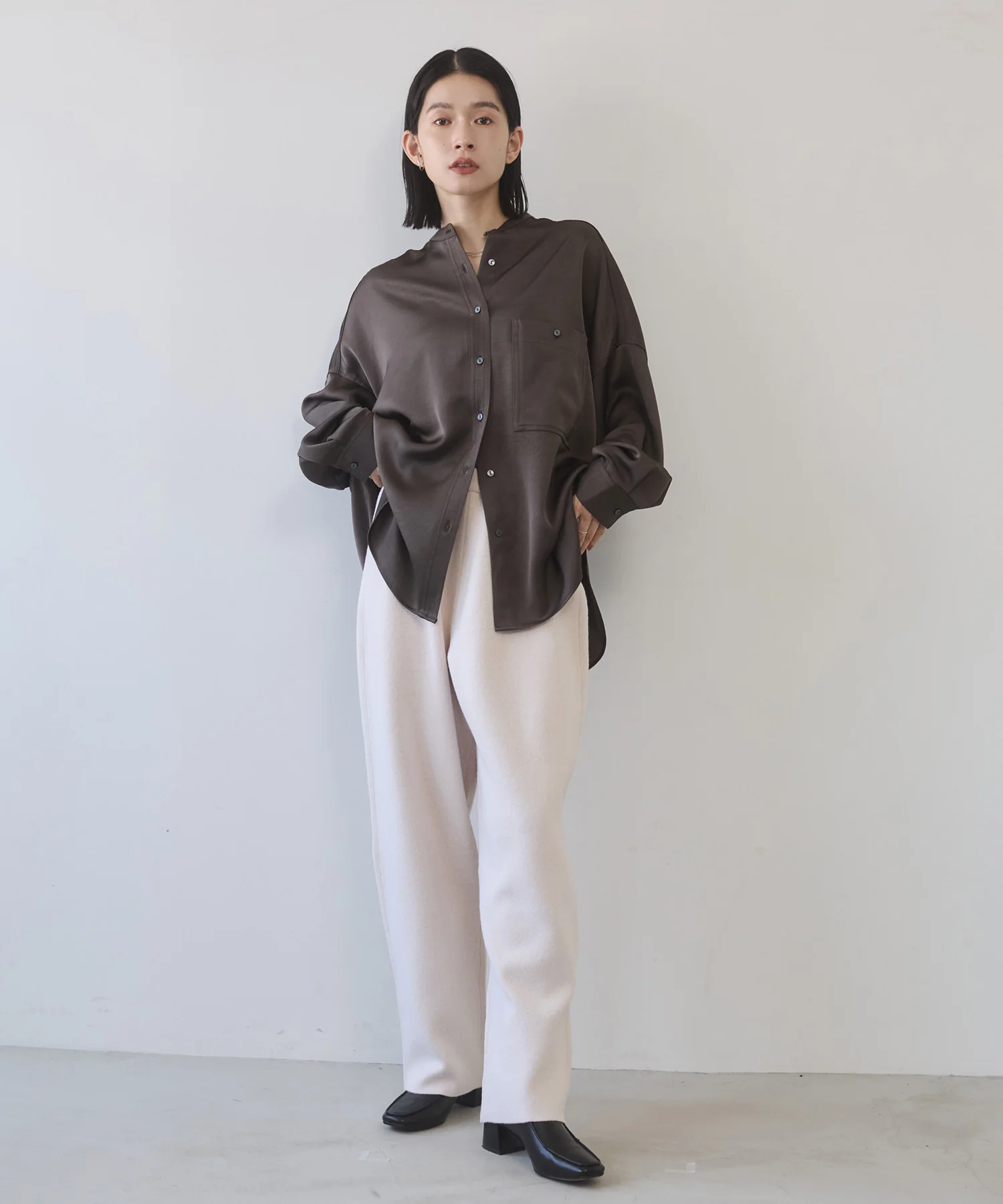 ニット ワイドパンツ