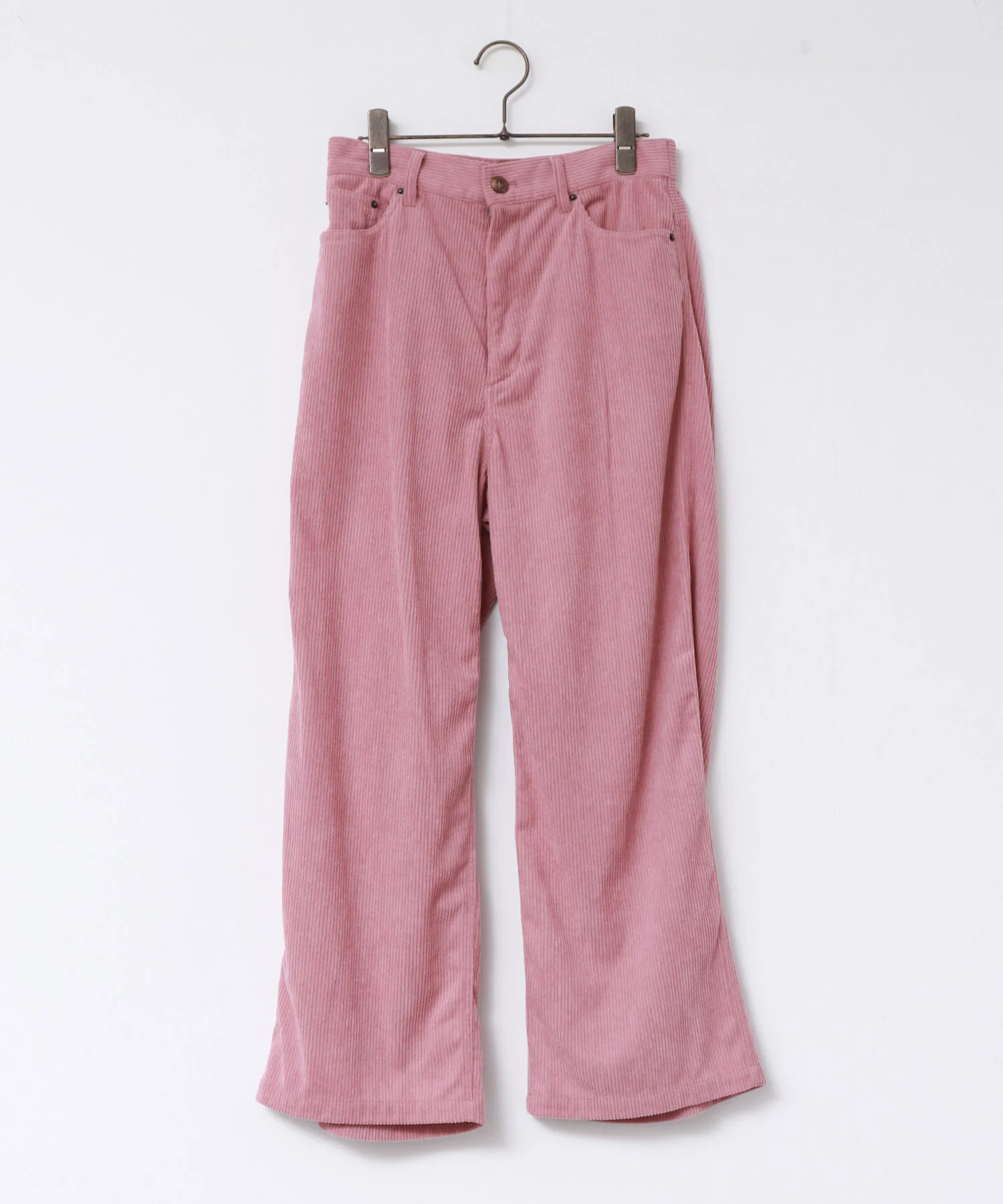 コーデュロイ ワイドストレートパンツ