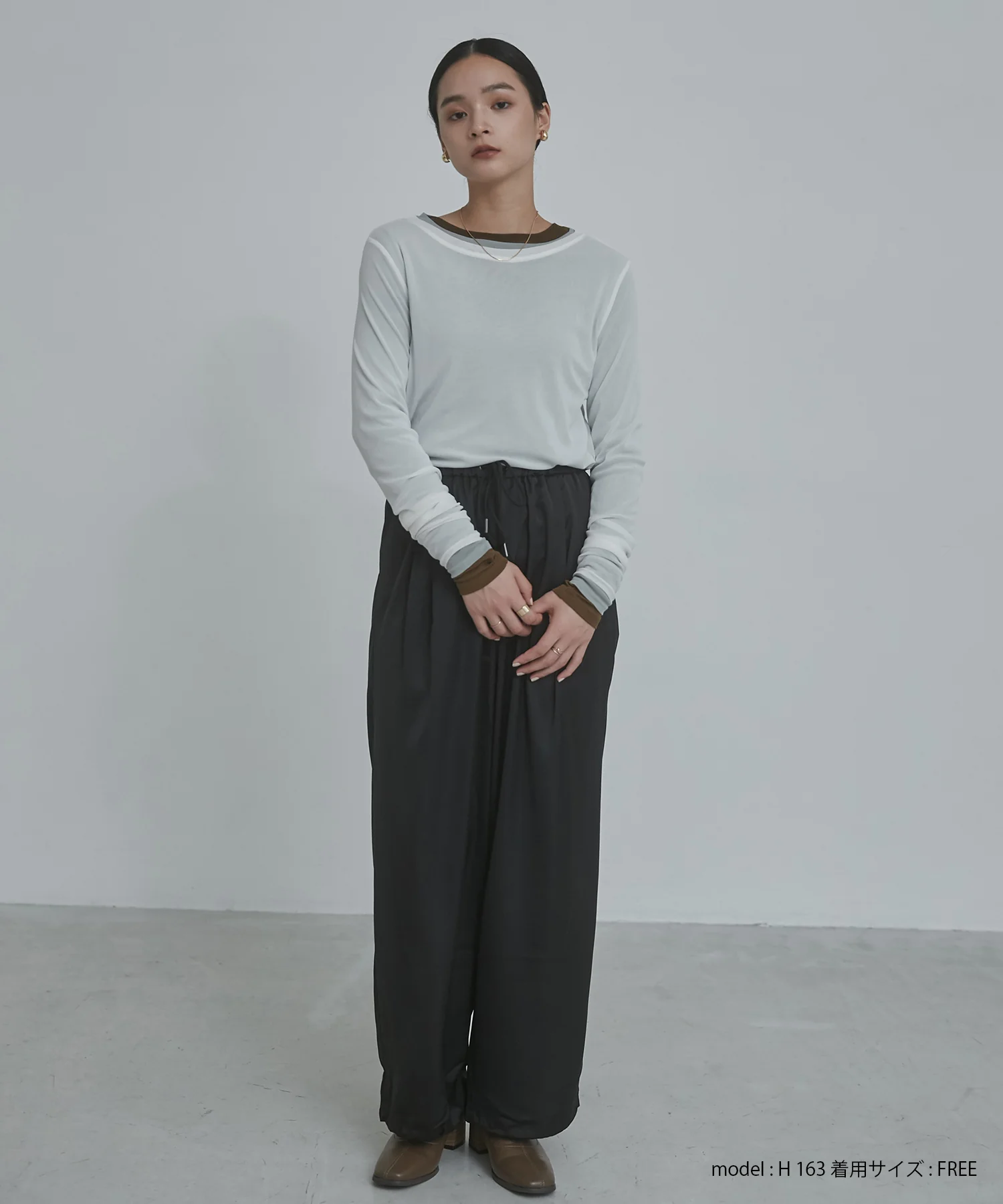 【WEB限定/別注】サテンパラシュートパンツ