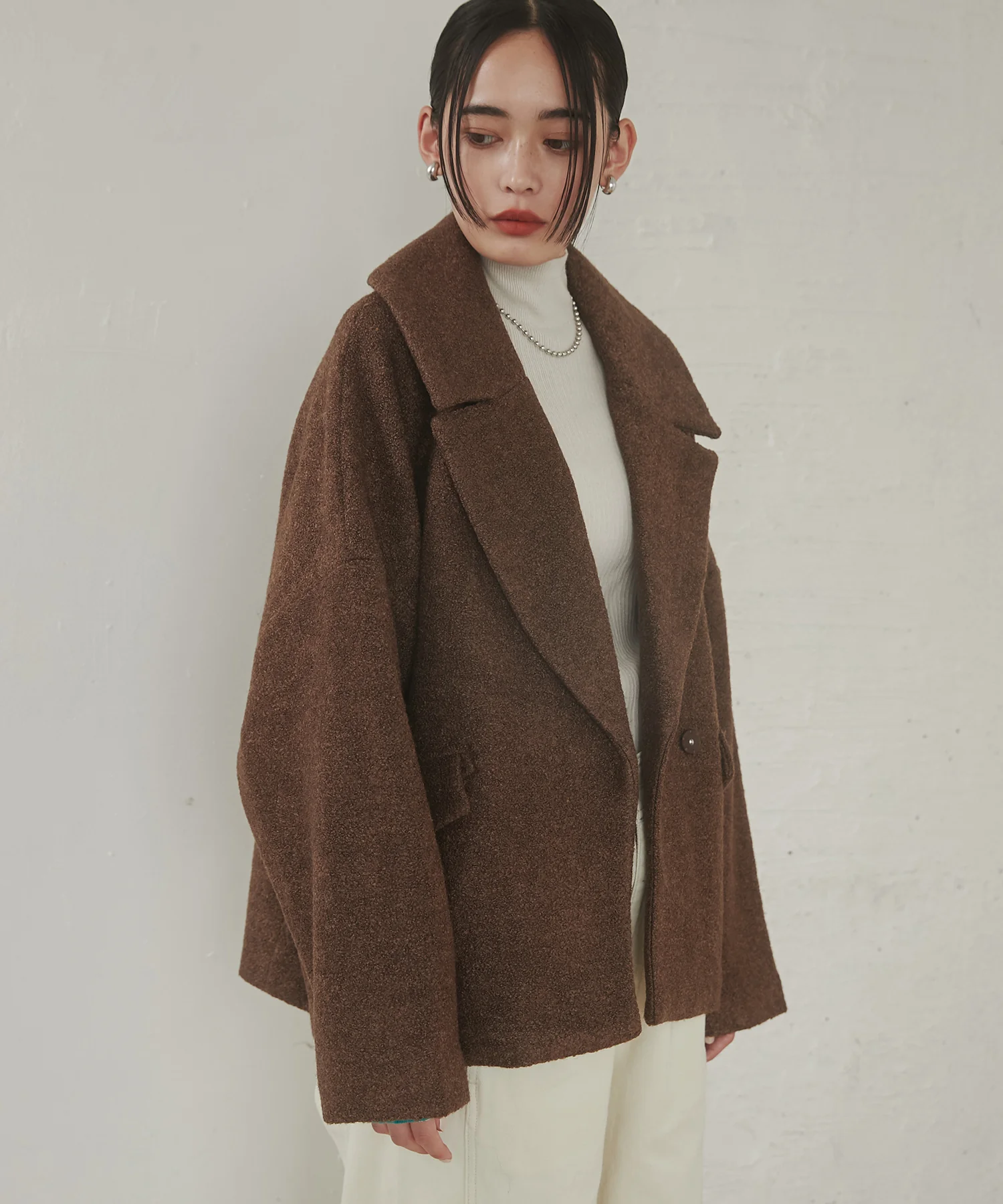 ミニブークレ オーバージャケット