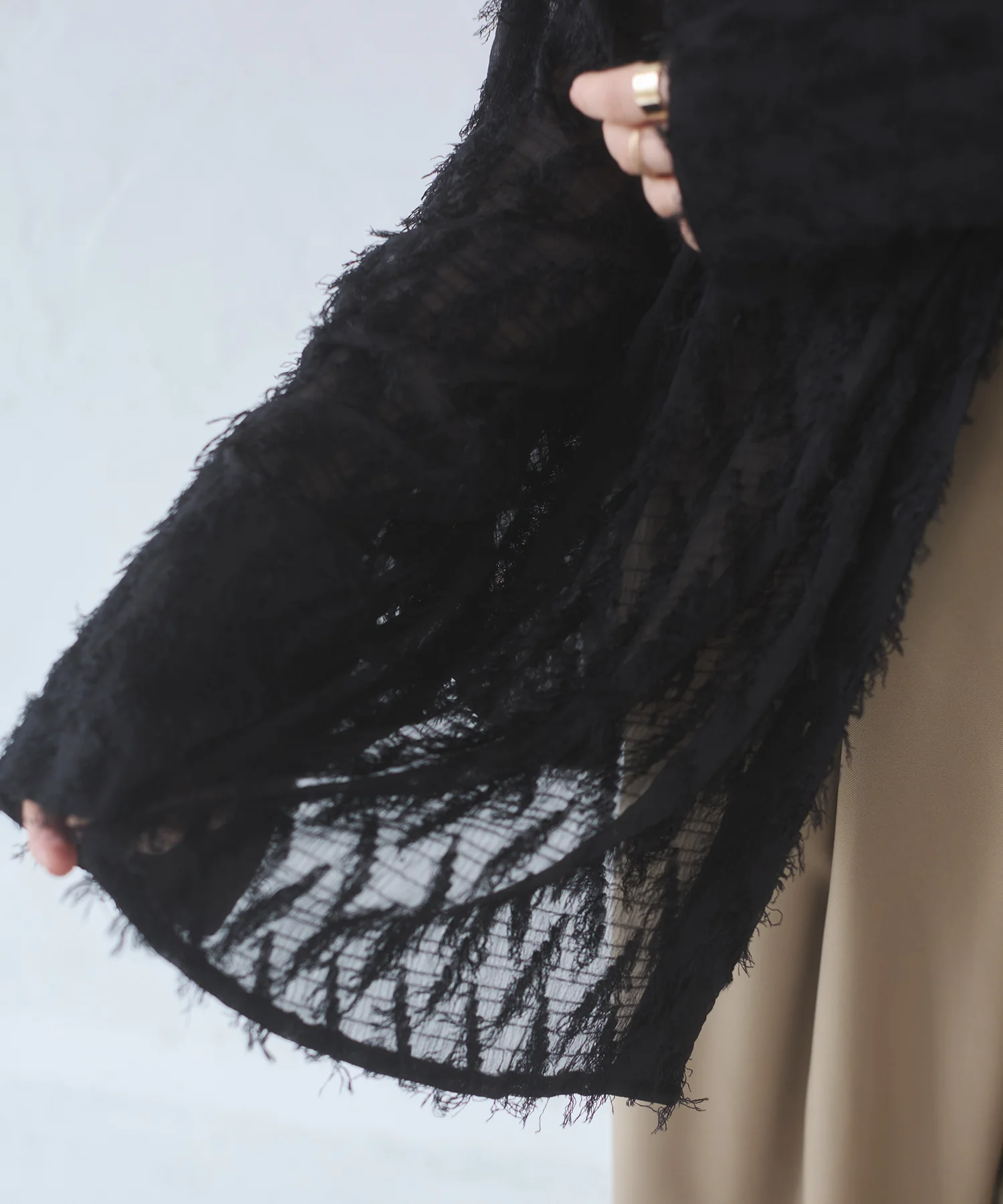 フェザーライク オーバーシアーシャツ