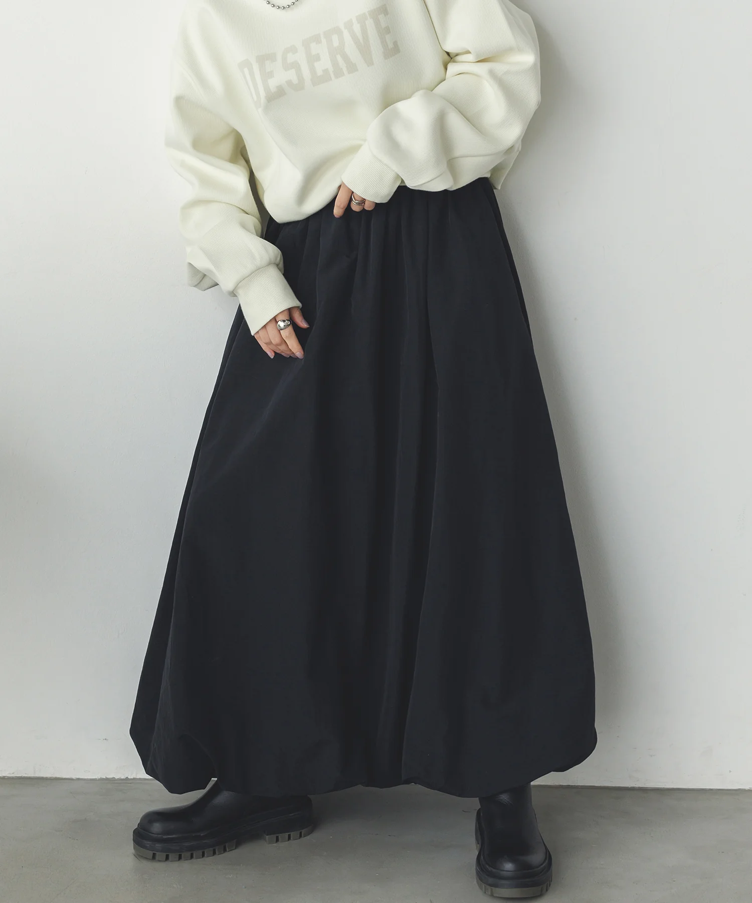 ナイロン バルーンスカート