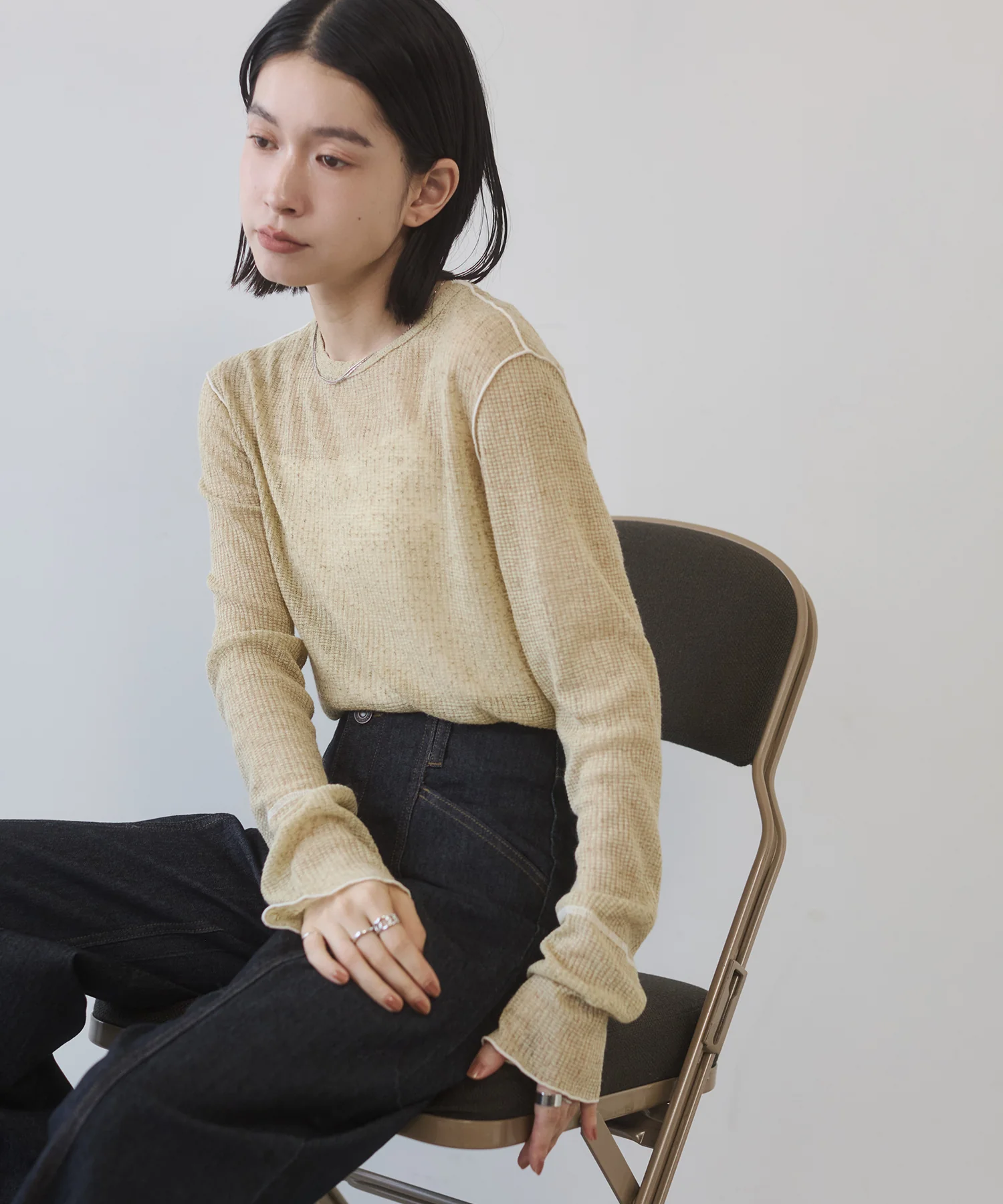 【新色追加】配色メロウ シアートップス