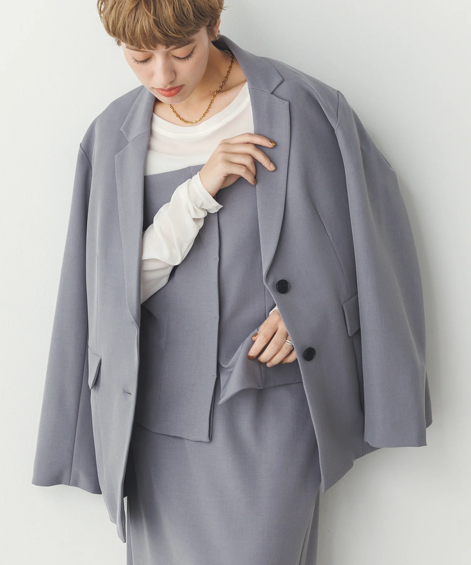 ストレッチポリツイル オーバージャケット