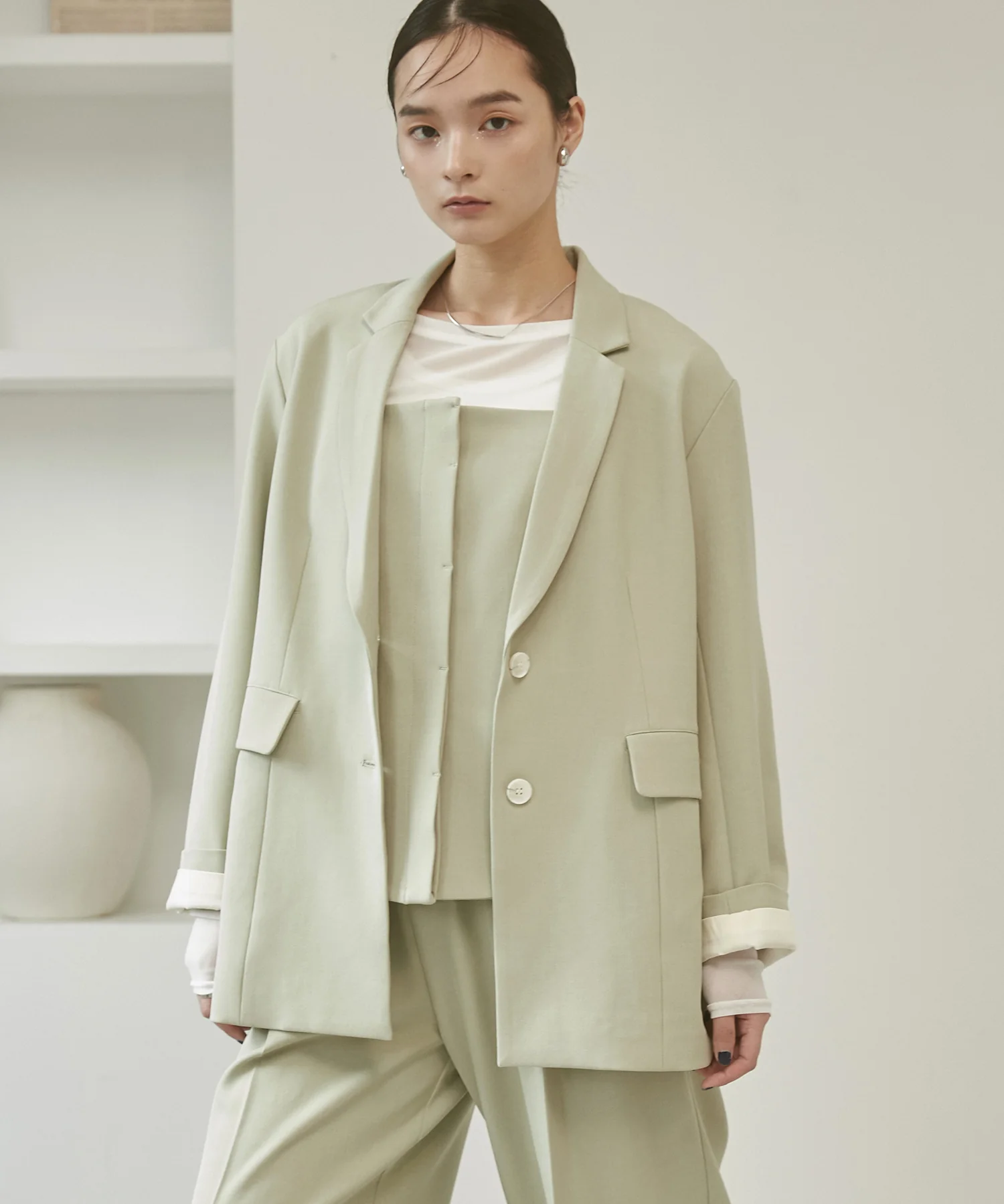 ストレッチポリツイル オーバージャケット