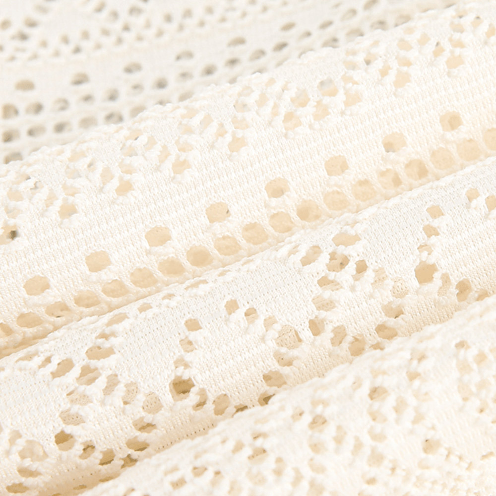 アメカジ　メンズ透かし彫りオープンカラーシャツ 半袖 