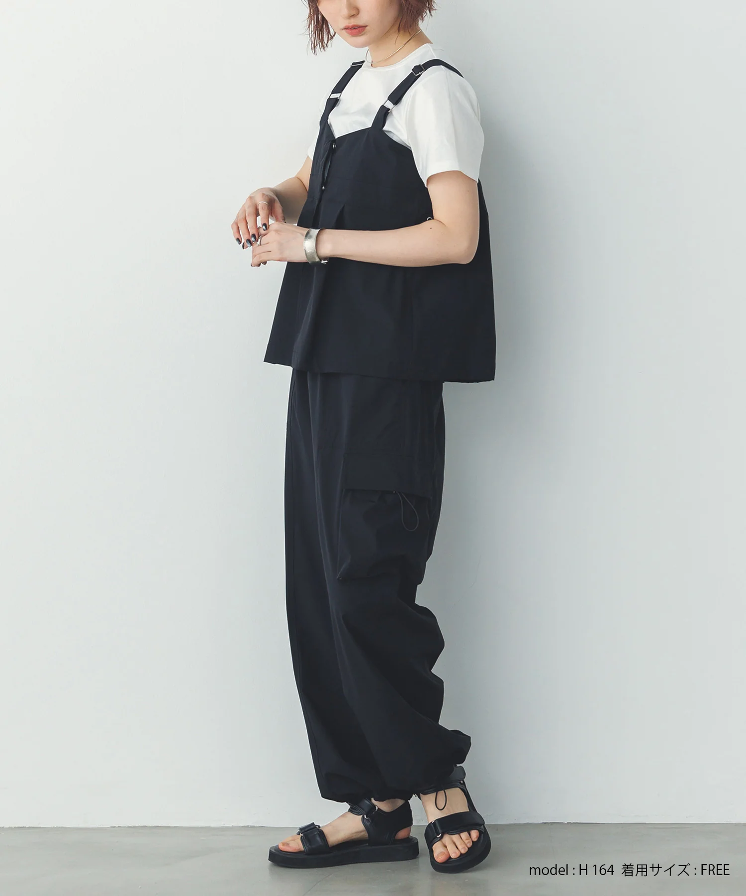 【接触冷感】2WAY バックドロストビスチェ