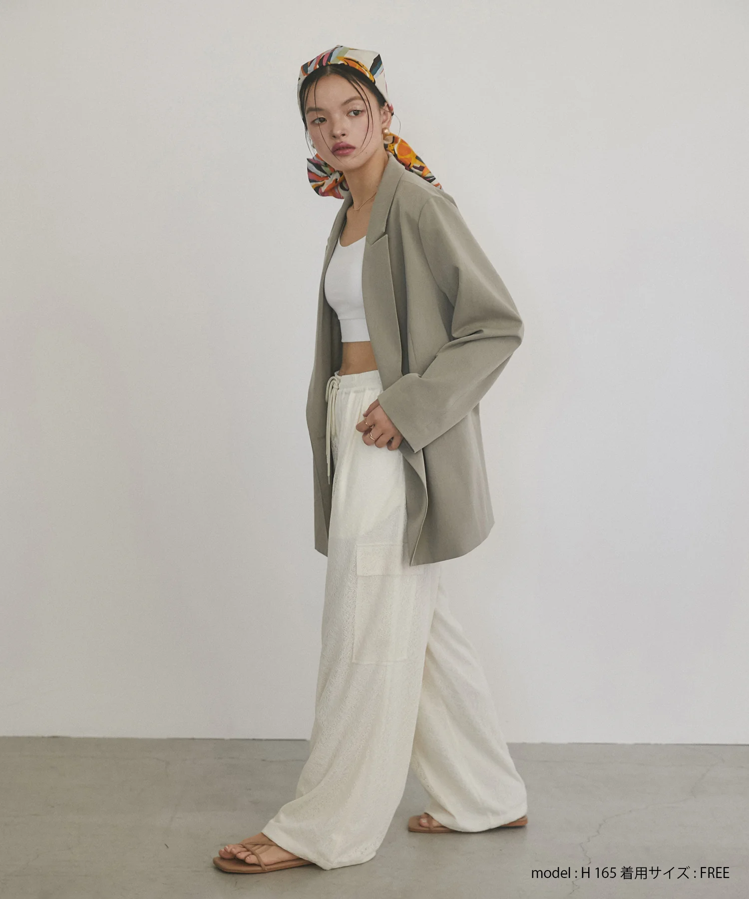 メッシュレース カーゴパンツ