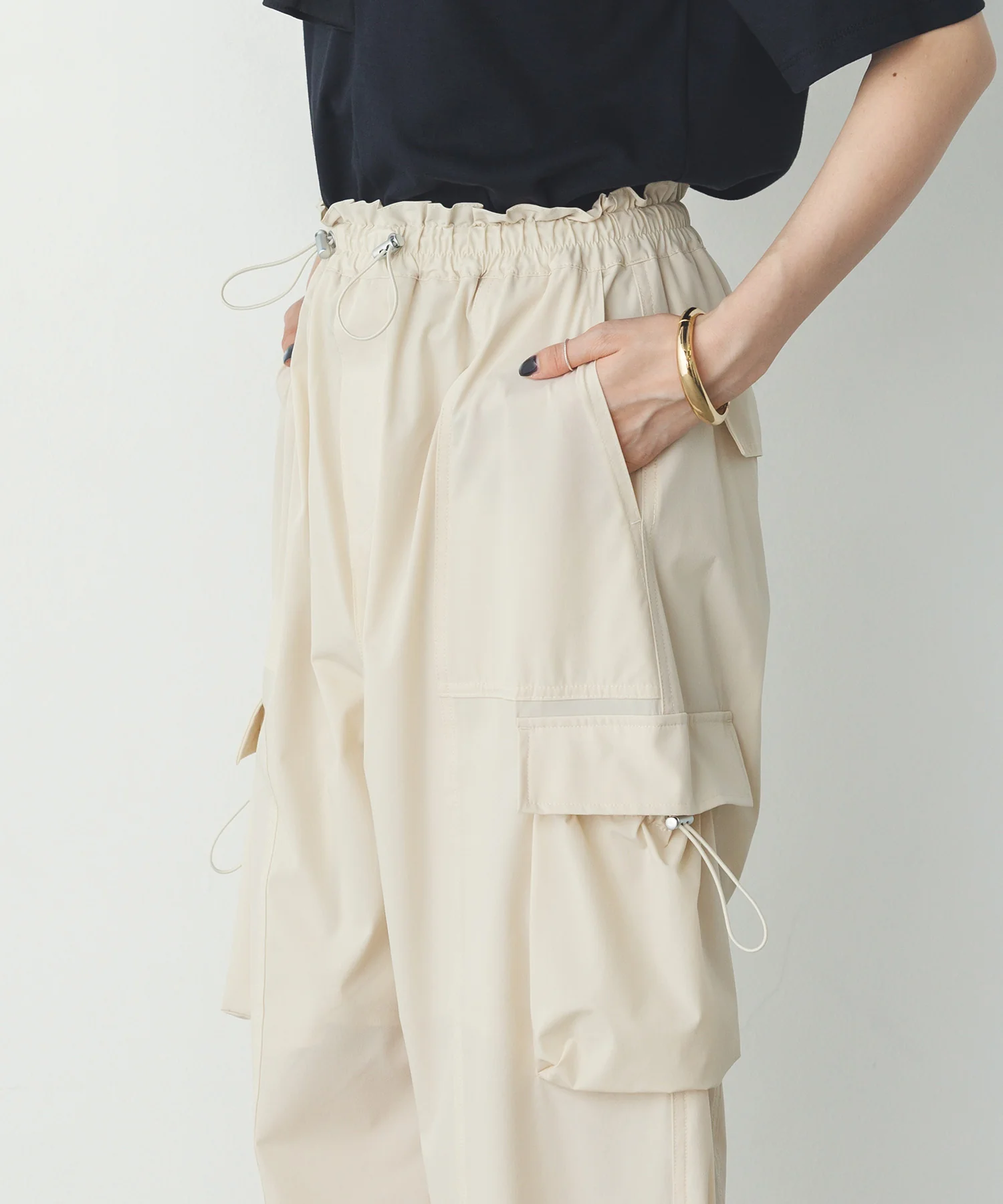 【接触冷感】パラシュートパンツ