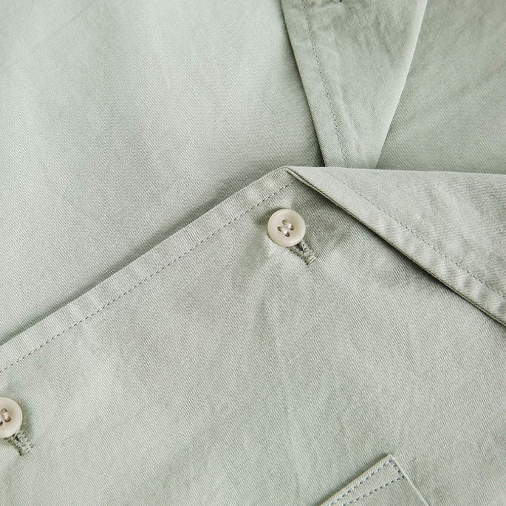 コットンオープンカラーシャツ　3色展開