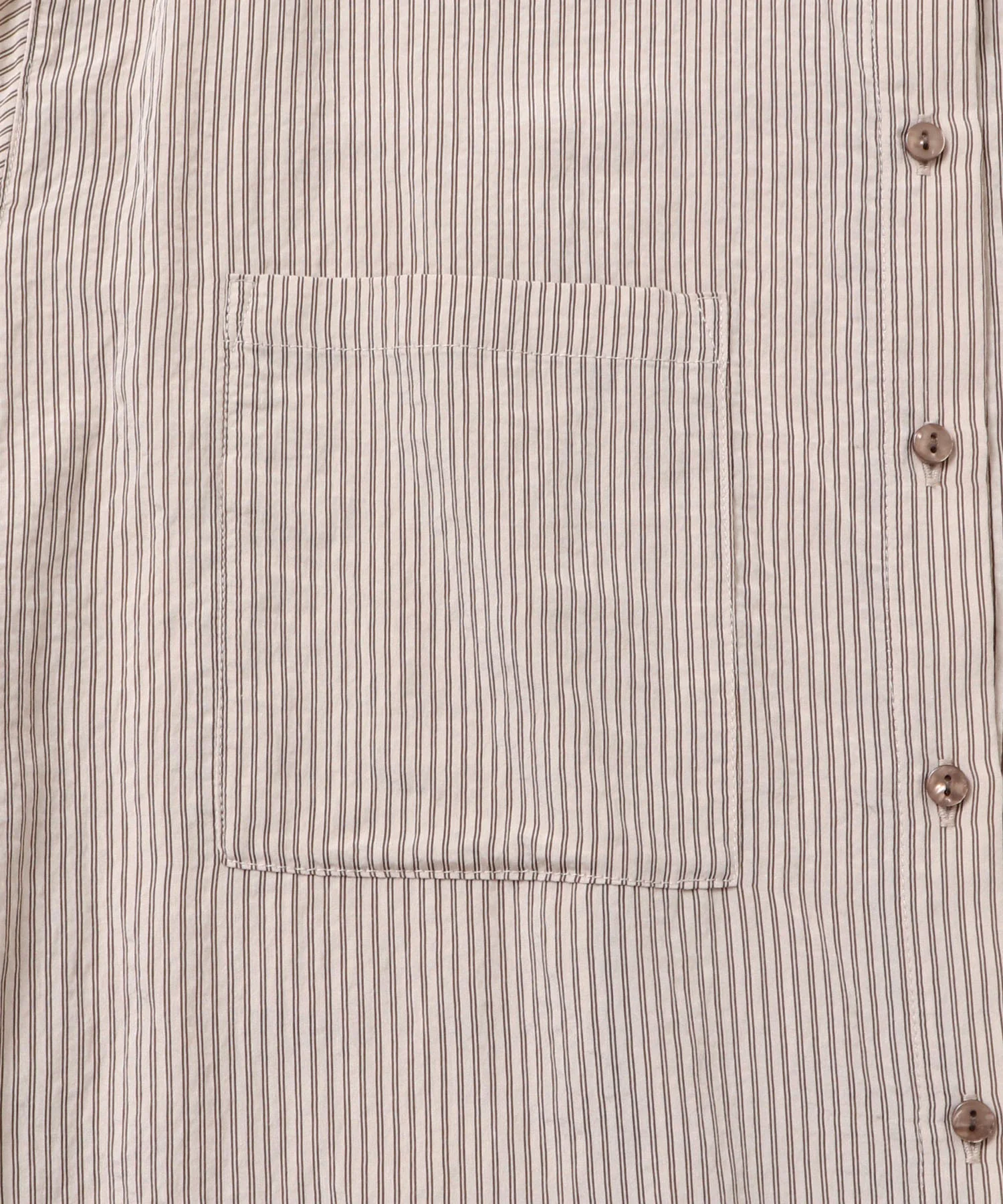 ツヤストライプ オーバーシャツ