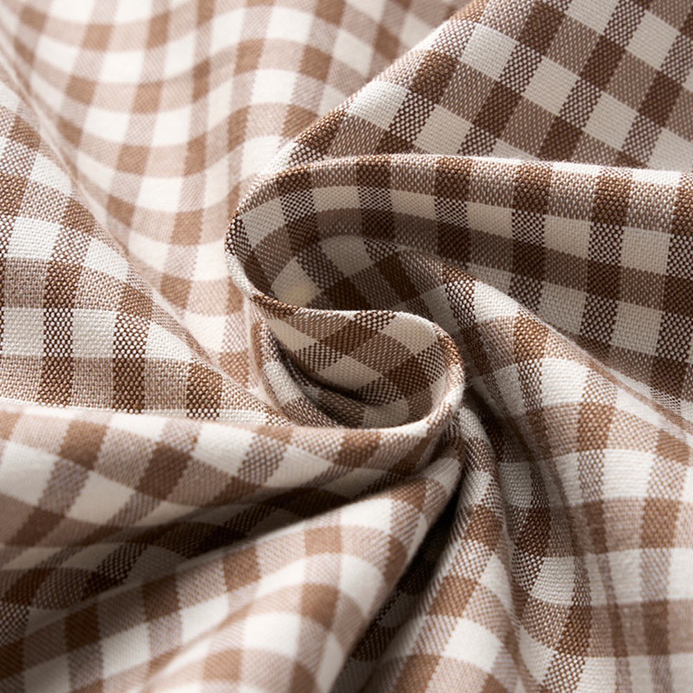 ライト液アンモニア加工コットン　スムースタッチ・防シワイージーケア 　チェック柄長袖シャツ