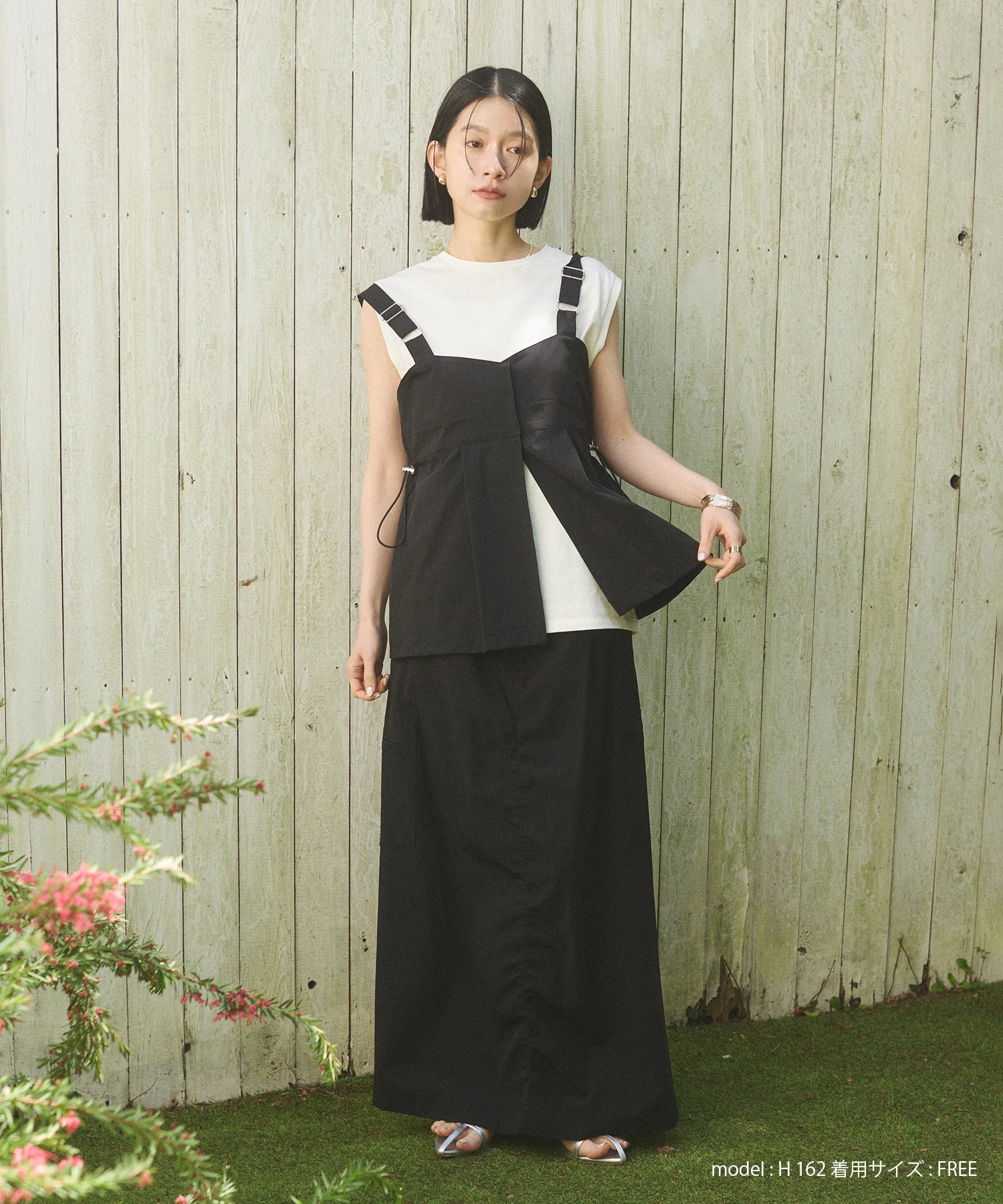 【接触冷感】2WAY バックドロストビスチェ