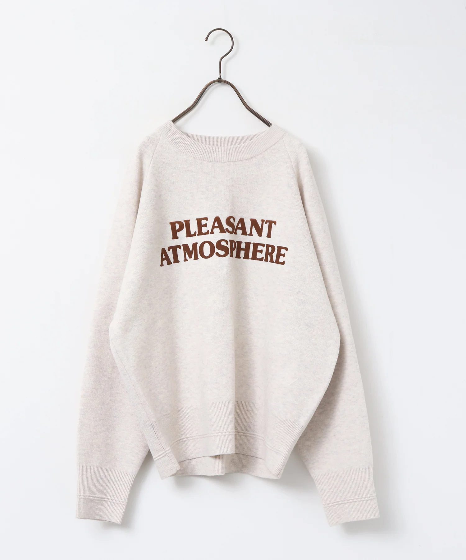 【WEB限定/別注】【新色追加】スウェットライクロゴニット