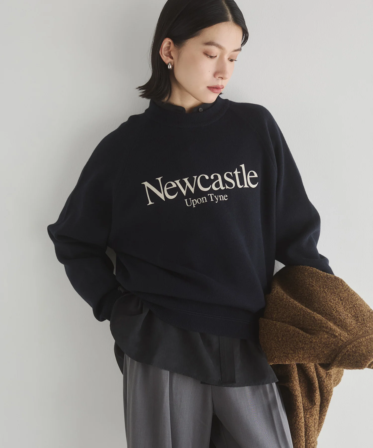 【WEB限定/別注】【新色追加】スウェットライクロゴニット