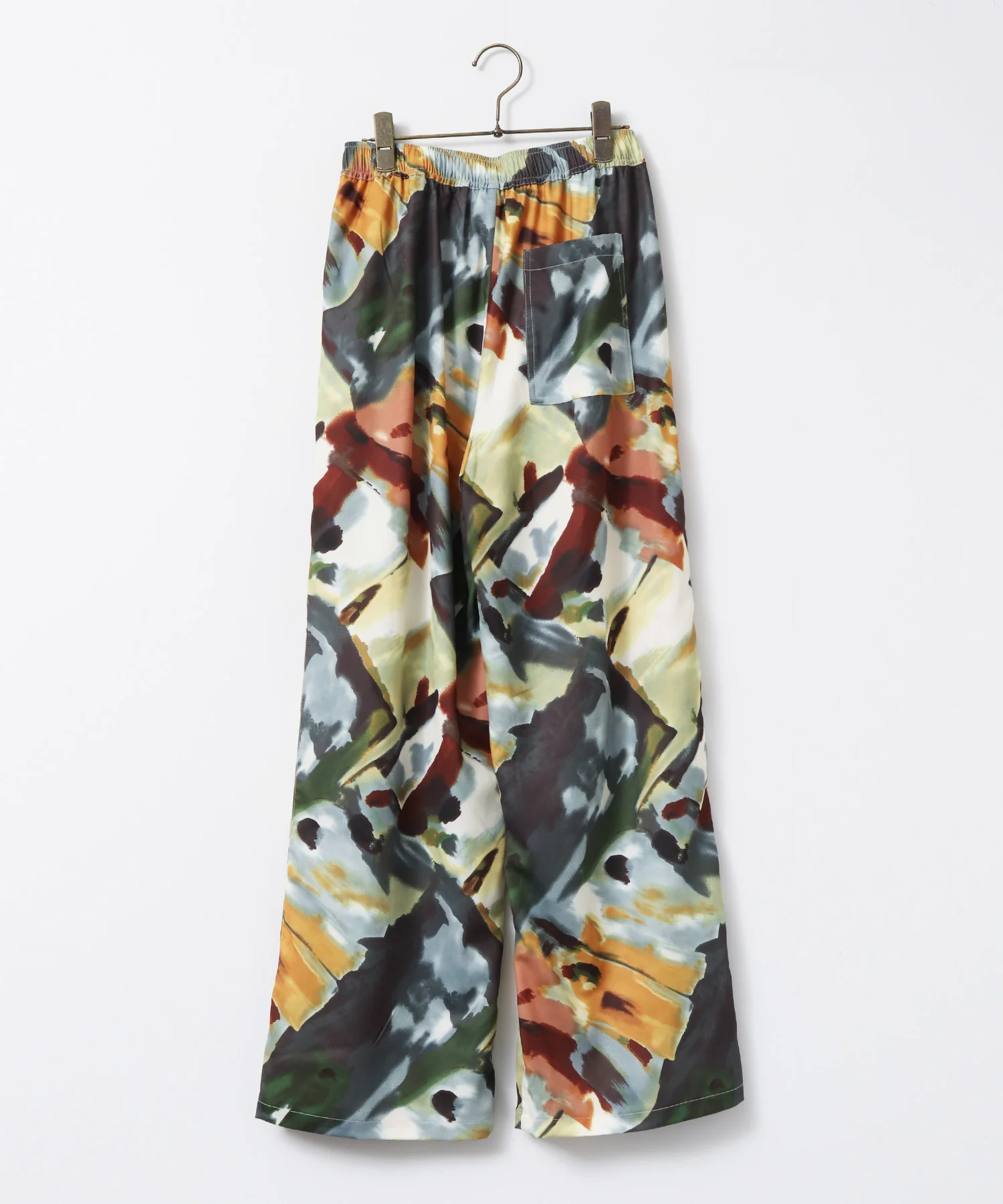 ジョーゼット柄 ストレートパンツ