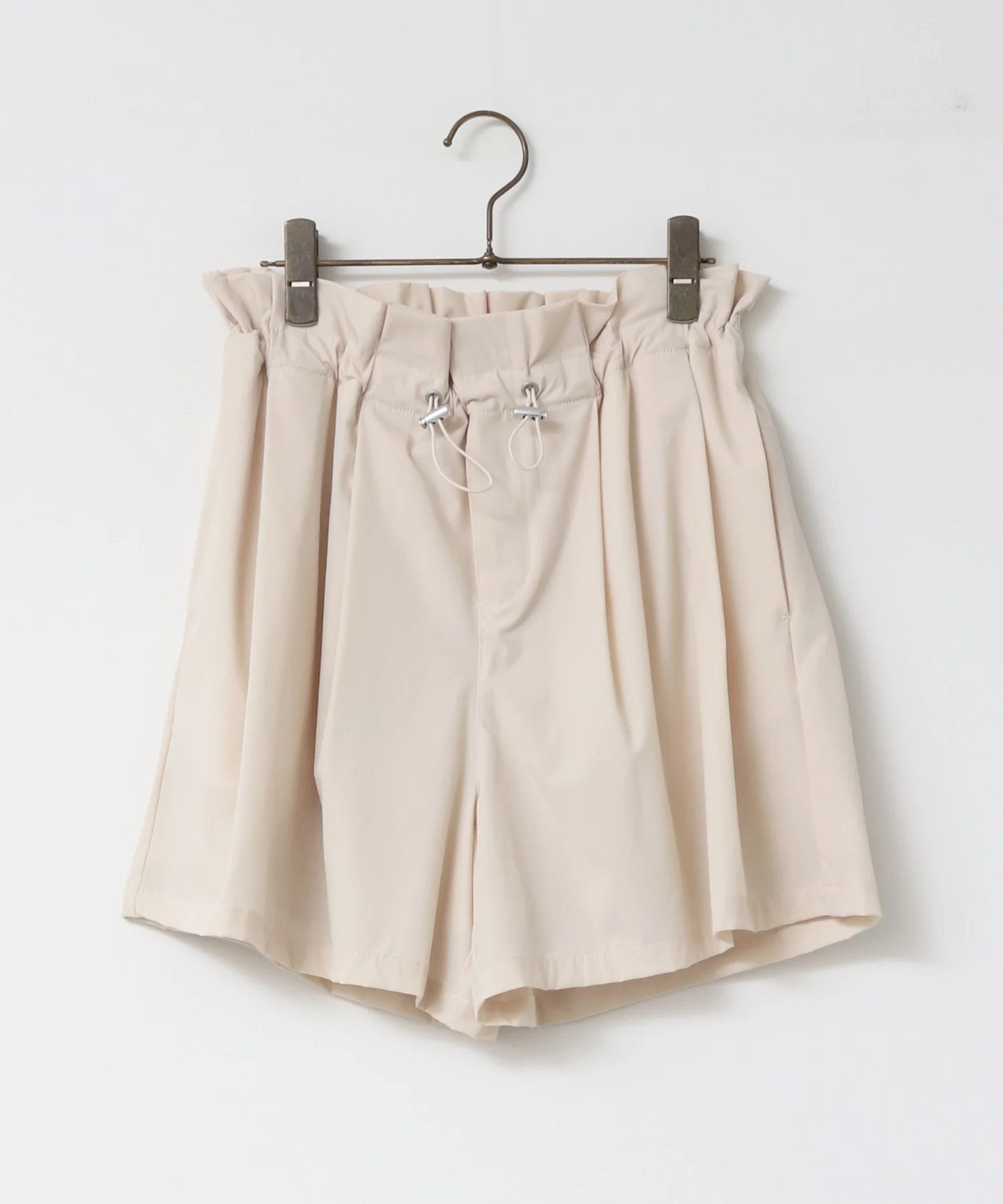 【接触冷感】フリルギャザー ショートパンツ