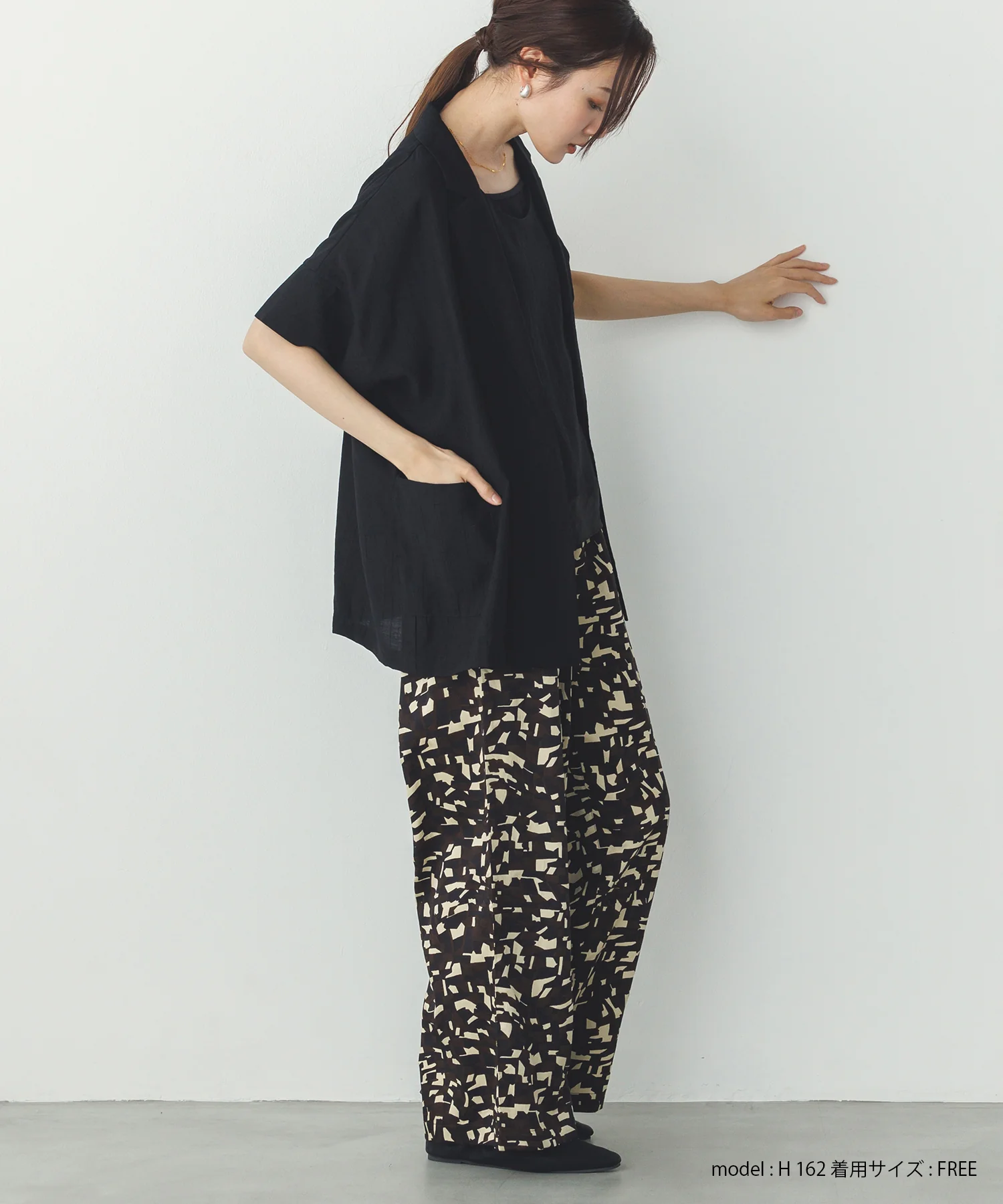 ワッシャーサテン シャツジャケット