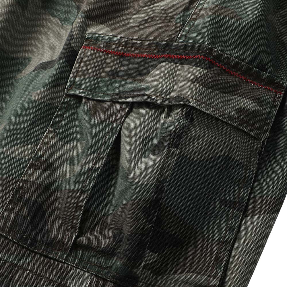 アメカジミリタリー風M81 BDU迷彩ショートワークパンツ