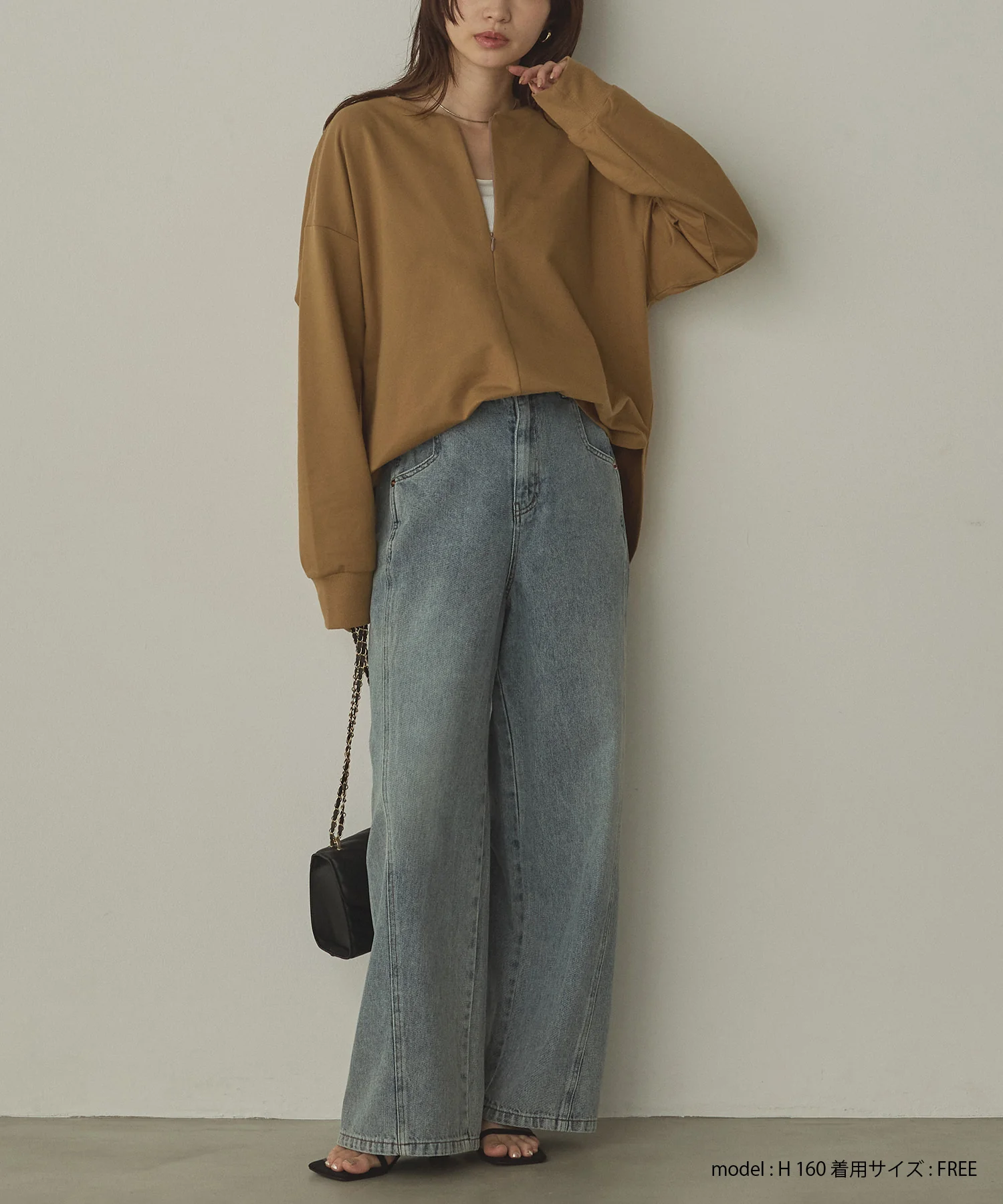 【WEB限定/別注】2WAY ハーフジップスウェット