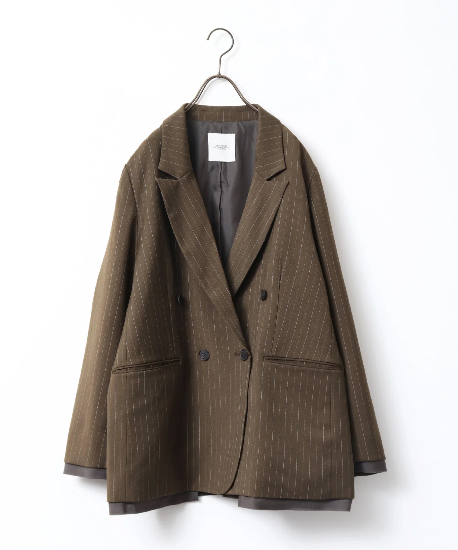 ストライプ ダブルジャケット