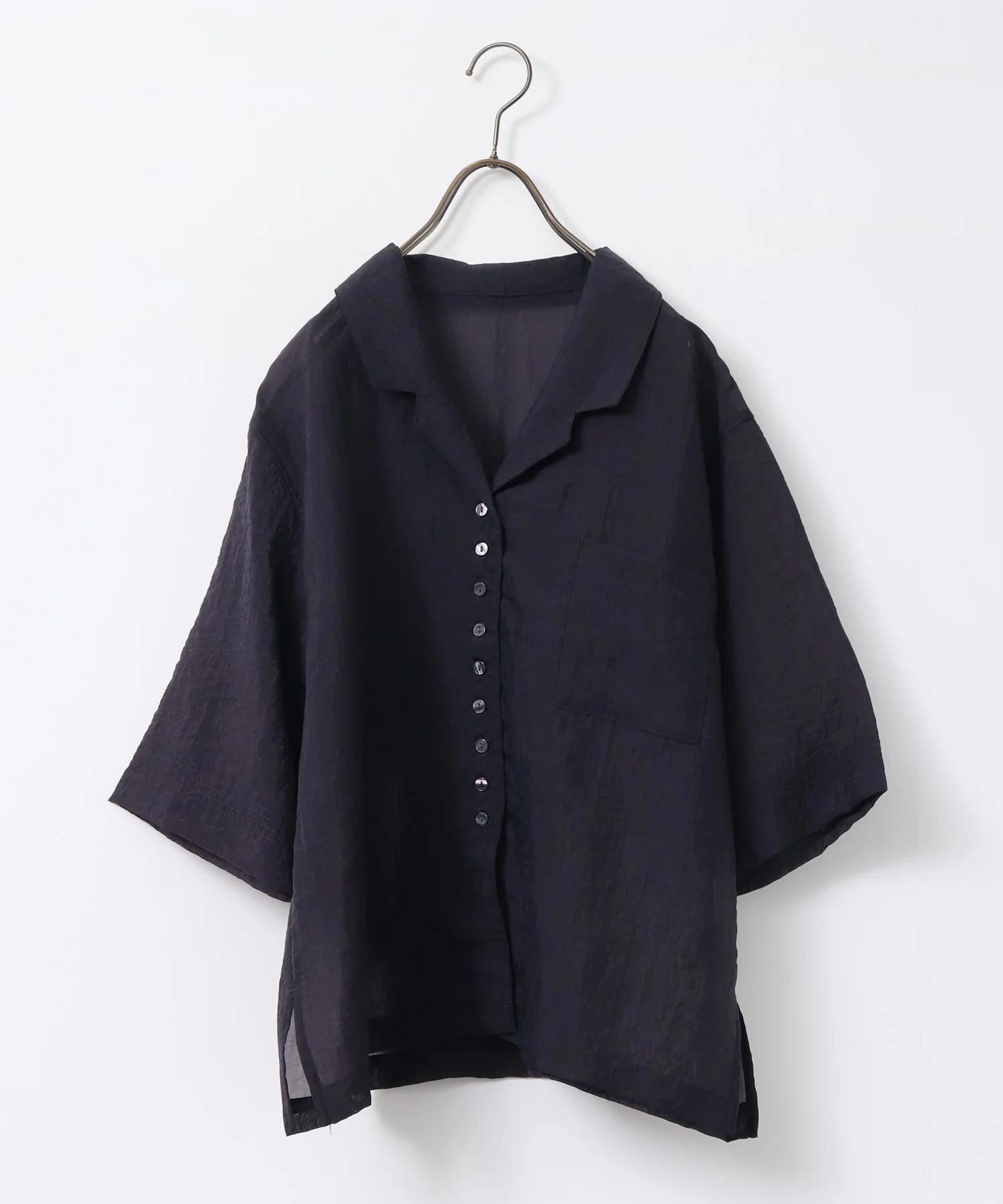 半袖 ツヤシアーシャツ