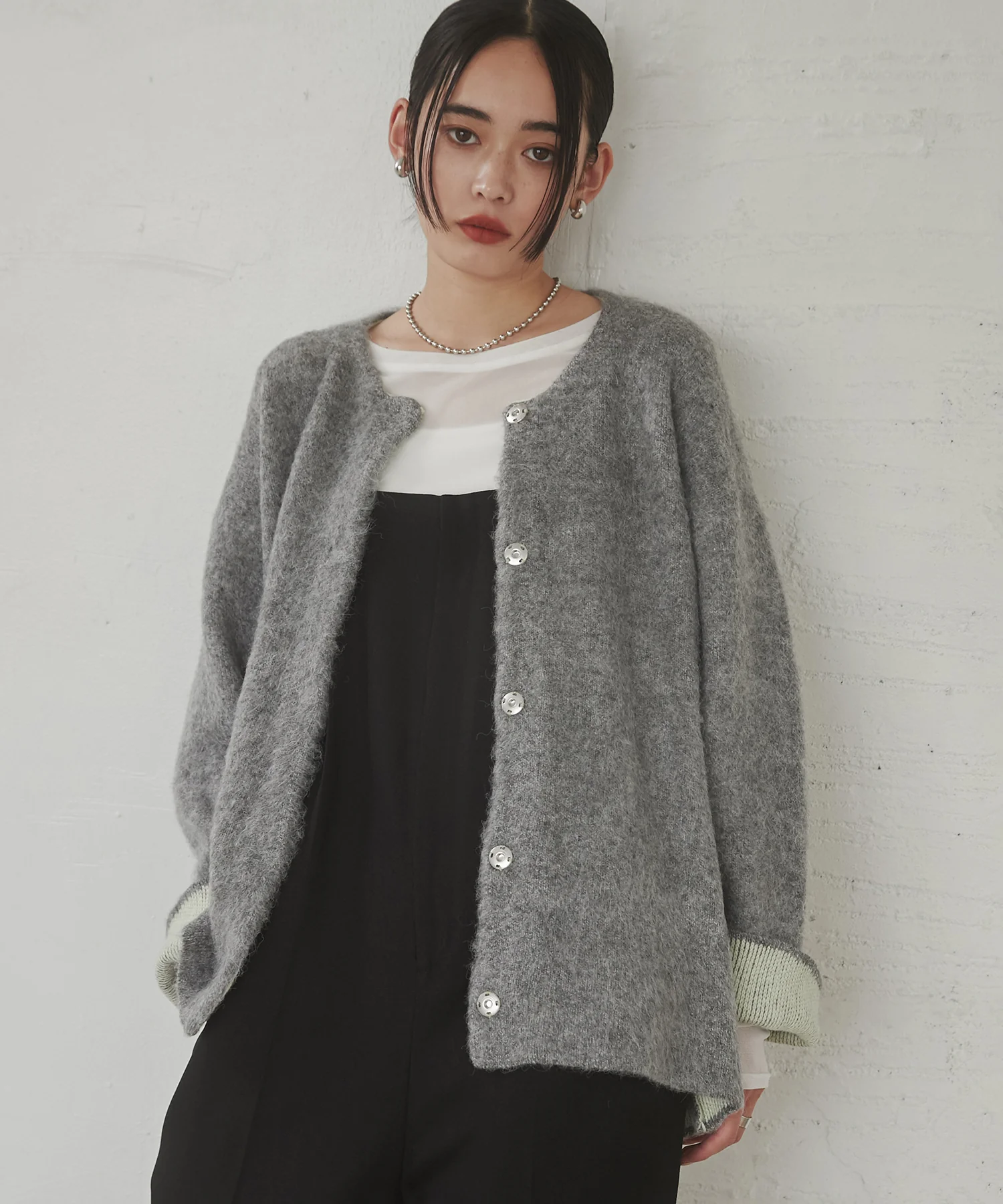 ダブルフェイス ニットコート