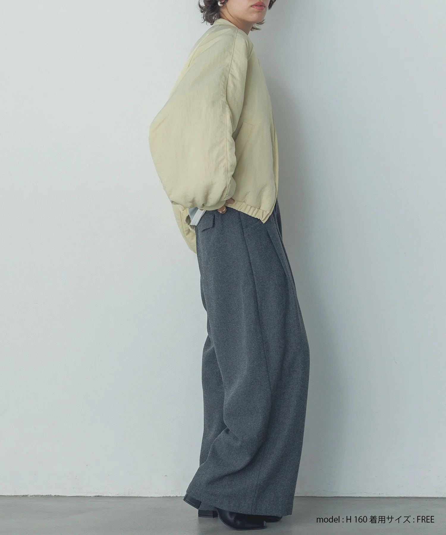 ナイロンツイル バルーンブルゾン