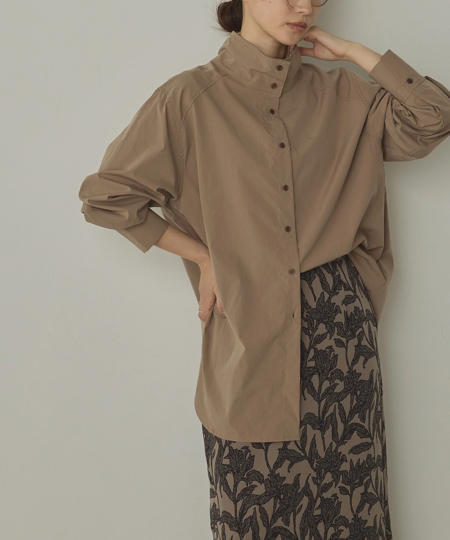 2WAY ハイネックシャツ