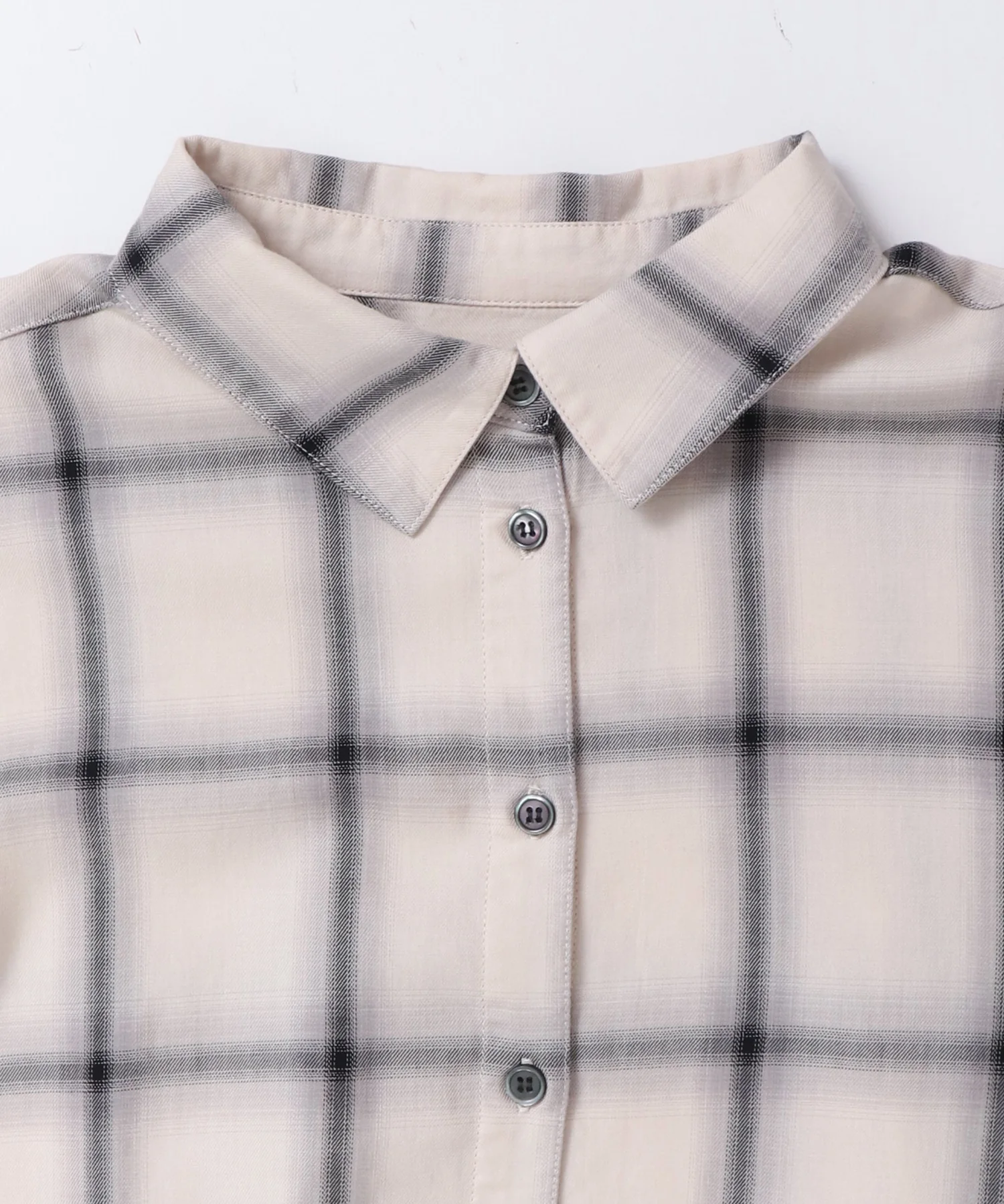 オンブレチェック オーバーシャツ